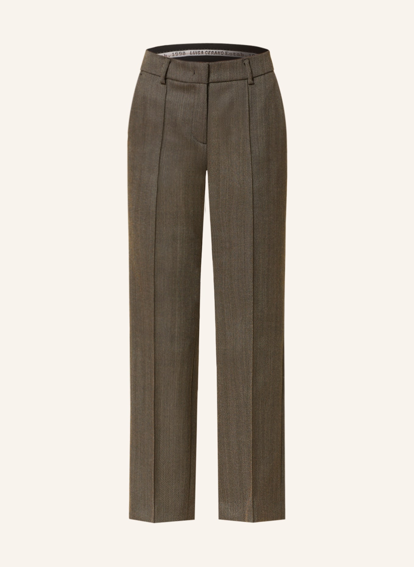 Linen-Cotton Bouclé Tweed Gates Pant | Lafayette 148 New York