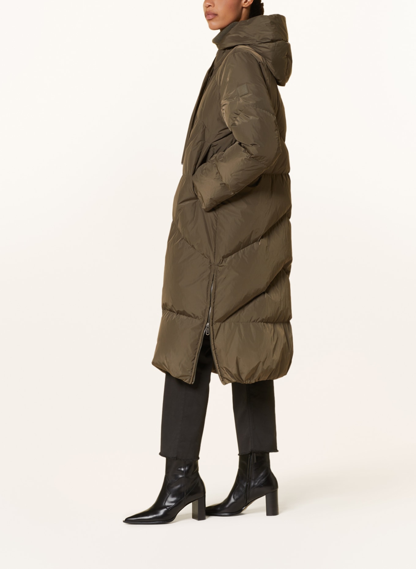 LUISA CERANO Down coat, Color: KHAKI (Image 4)