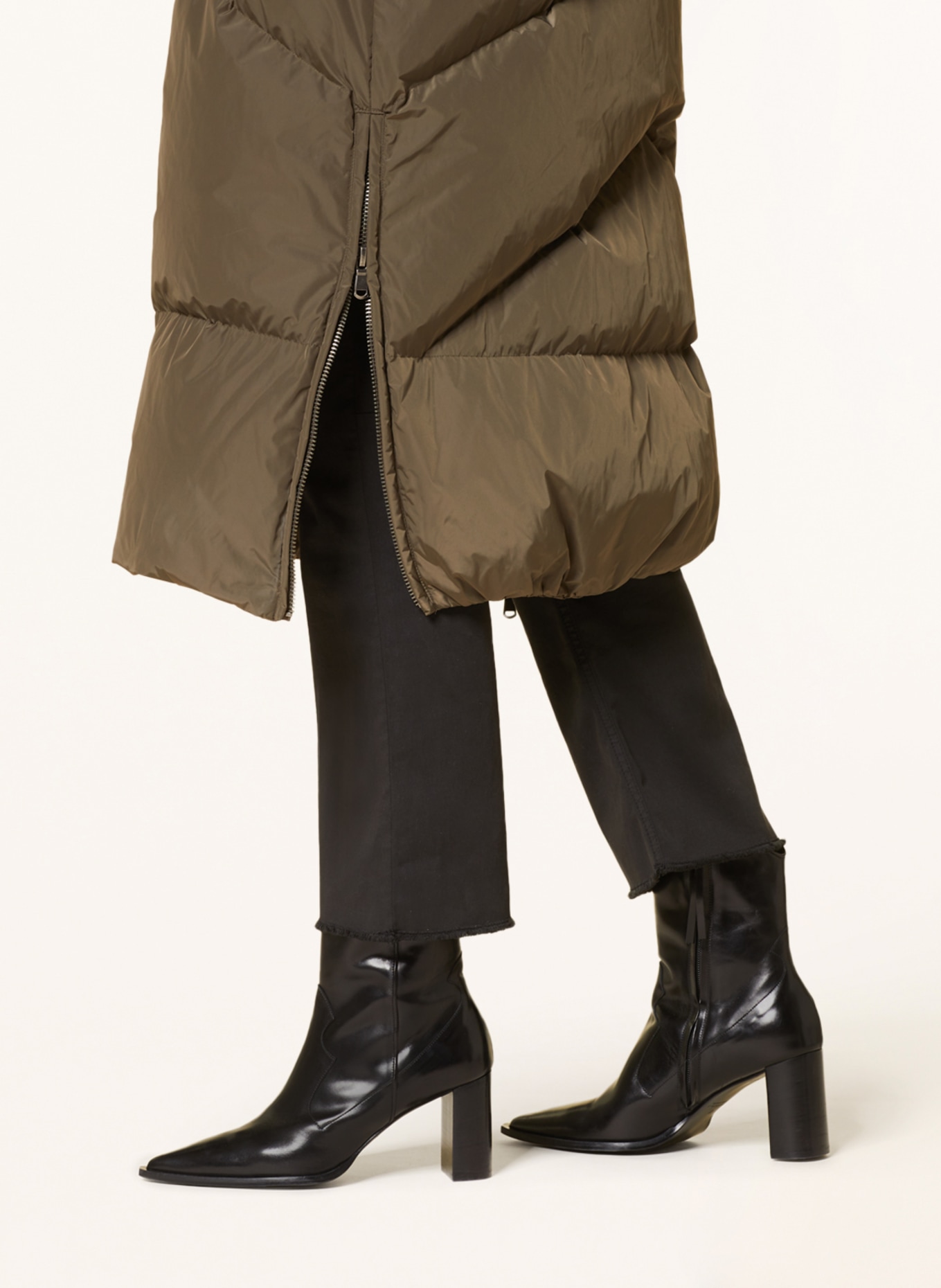 LUISA CERANO Down coat, Color: KHAKI (Image 6)