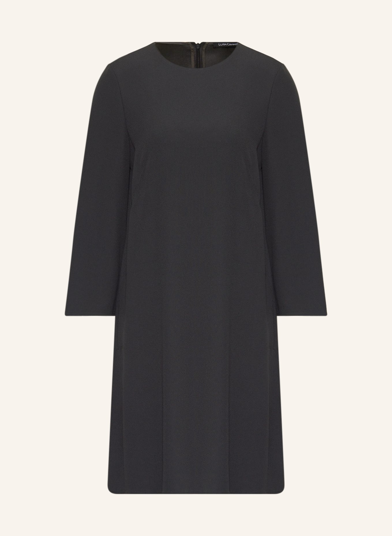 LUISA CERANO Dress with 3/4 sleeves, Color: DARK GRAY (Image 1)