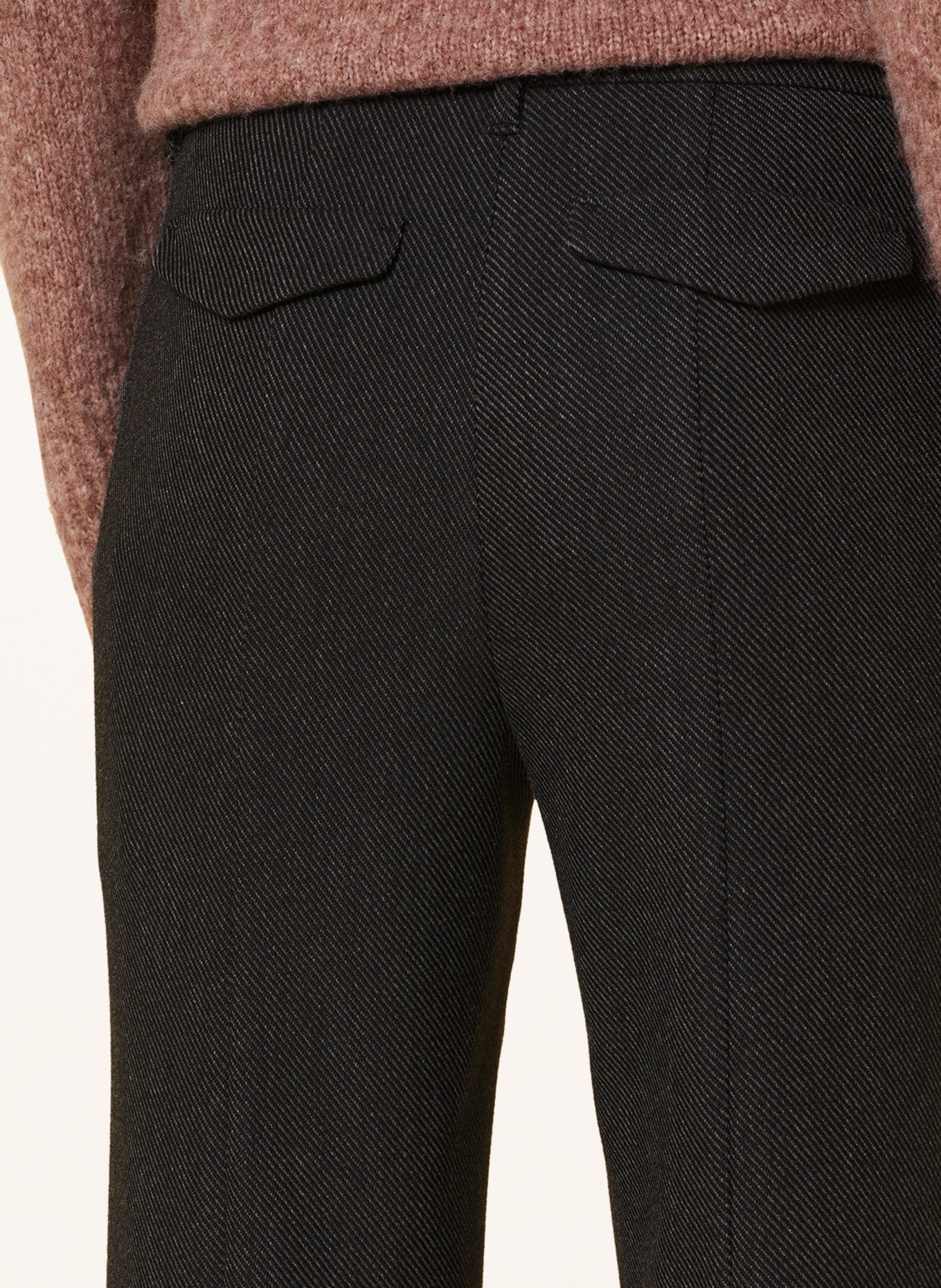 LUISA CERANO Wide leg trousers, Color: DARK GRAY (Image 4)