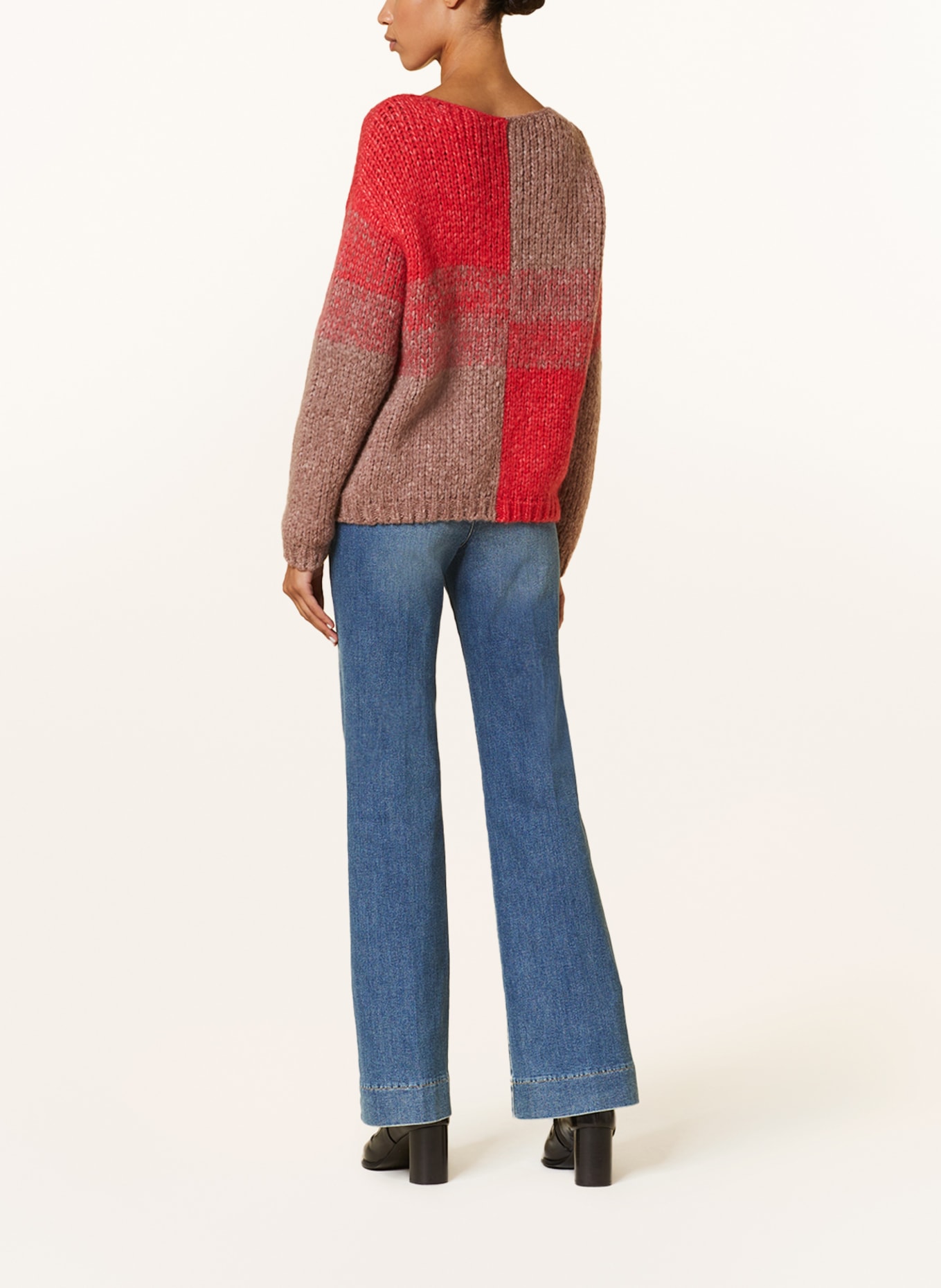 LUISA CERANO Pullover mit Alpaka, Farbe: ALTROSA/ ROT (Bild 3)