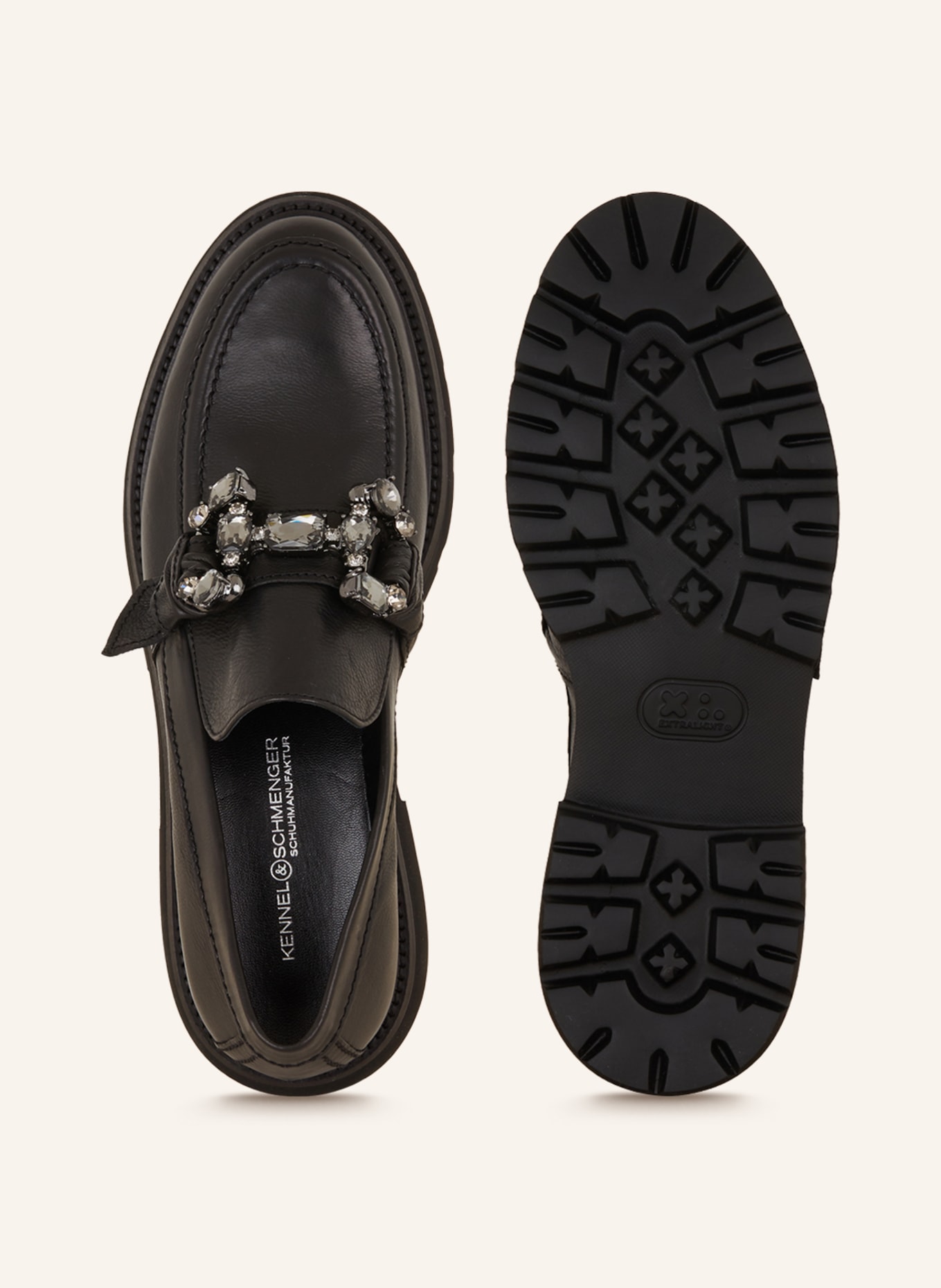 KENNEL & SCHMENGER Loafers with decorative gems, Color: BLACK (Image 5)