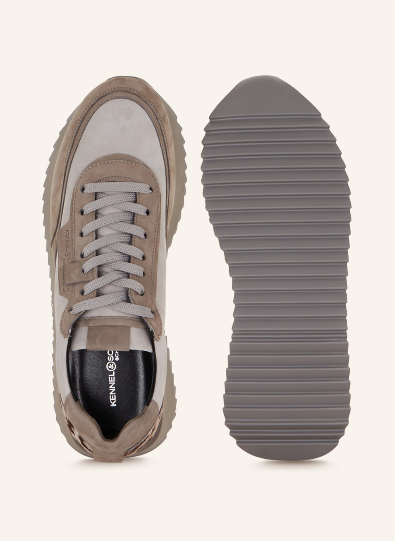 KENNEL & SCHMENGER Sneakersy FLASH, Kolor: SZARY/ JASNOCZARY (Obrazek 5)