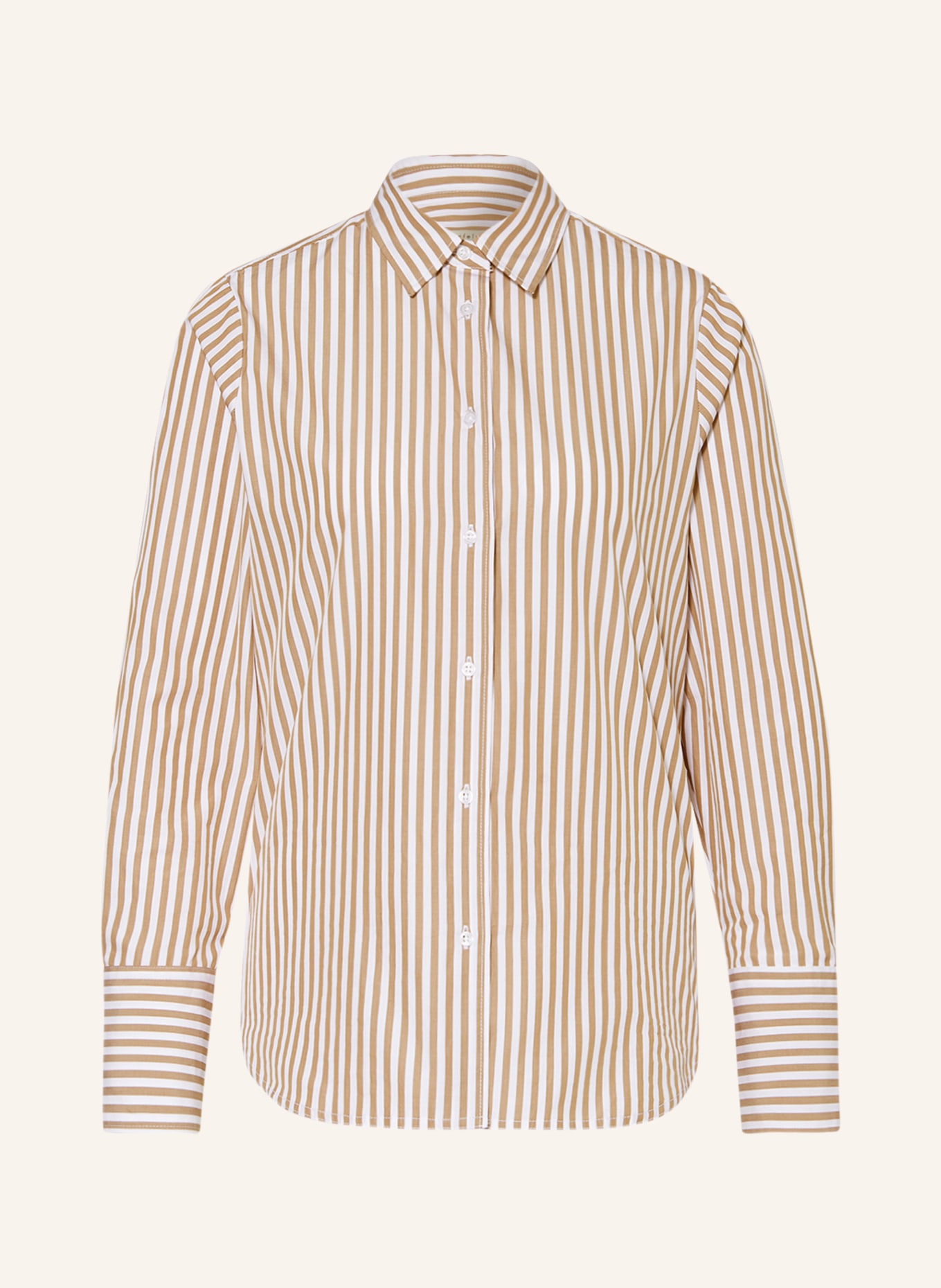 lilienfels Shirt blouse, Color: WHITE/ CAMEL (Image 1)