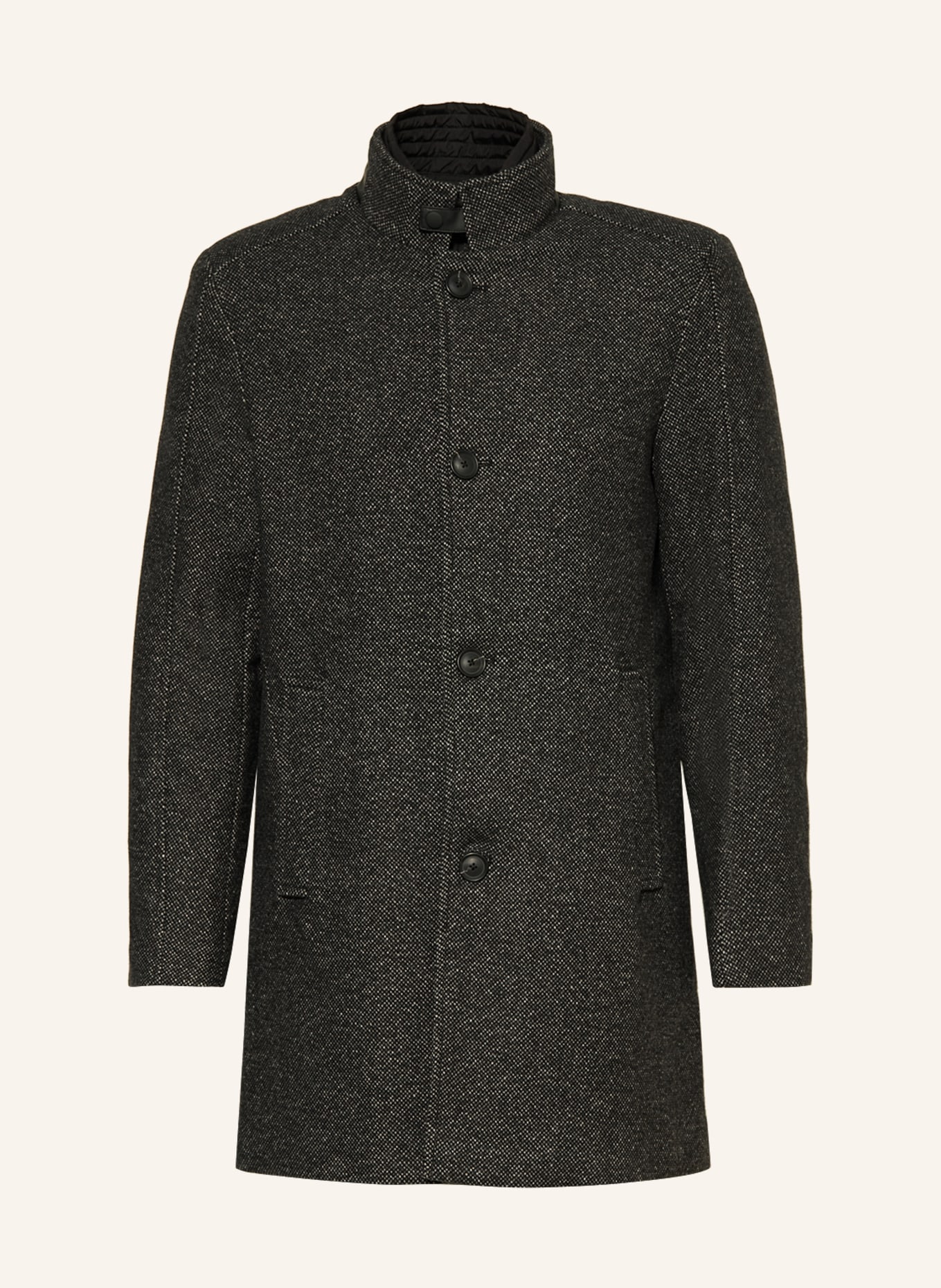 STROKESMAN'S Mantel mit abnehmbarer Blende, Farbe: DUNKELGRAU/ HELLGRAU/ GRAU (Bild 1)