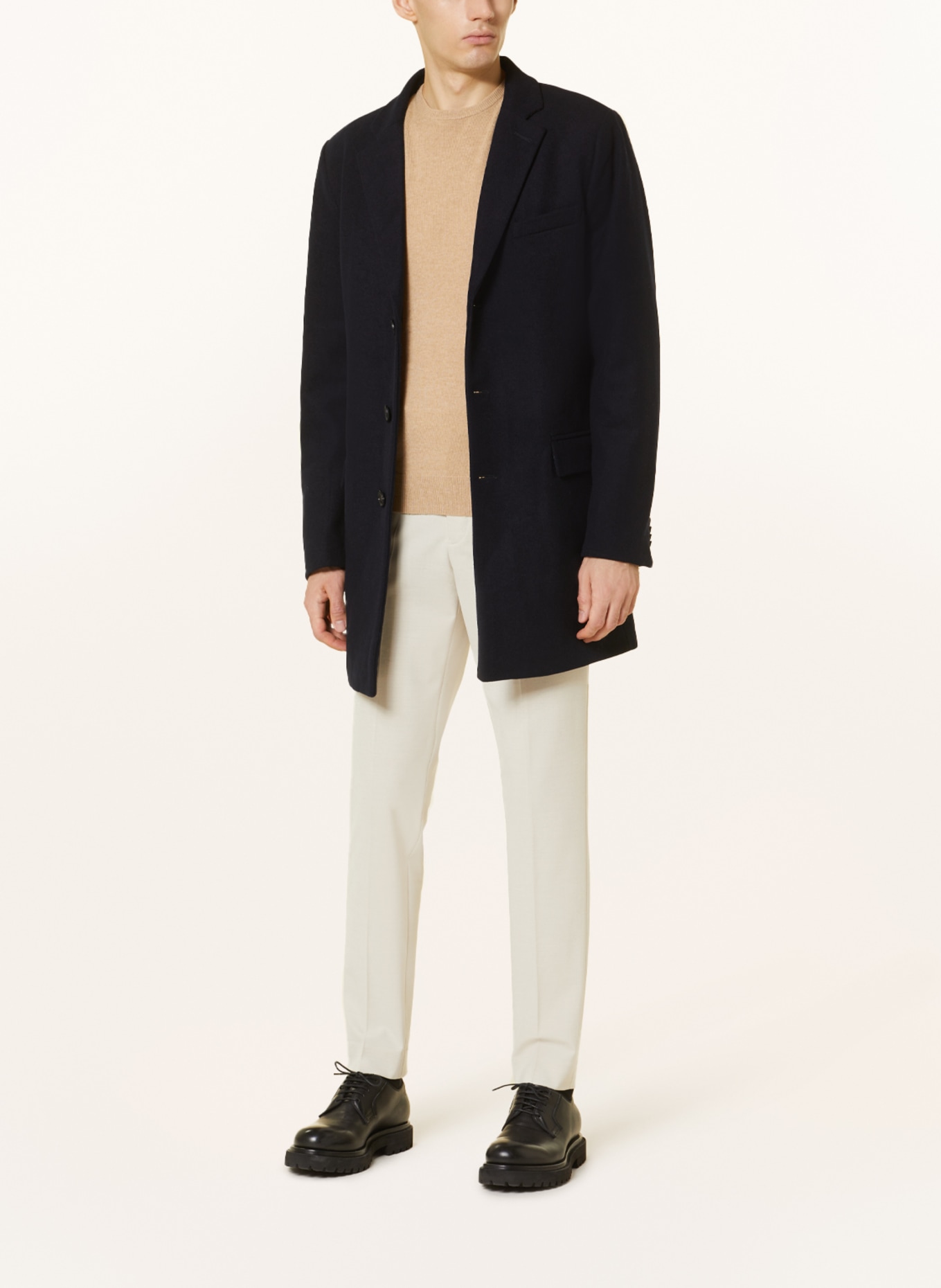 STROKESMAN'S Mantel: DUNKELBLAU