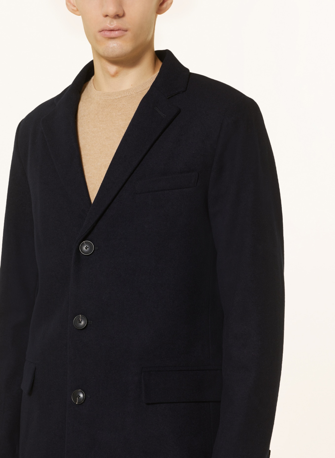 STROKESMAN'S Mantel: DUNKELBLAU