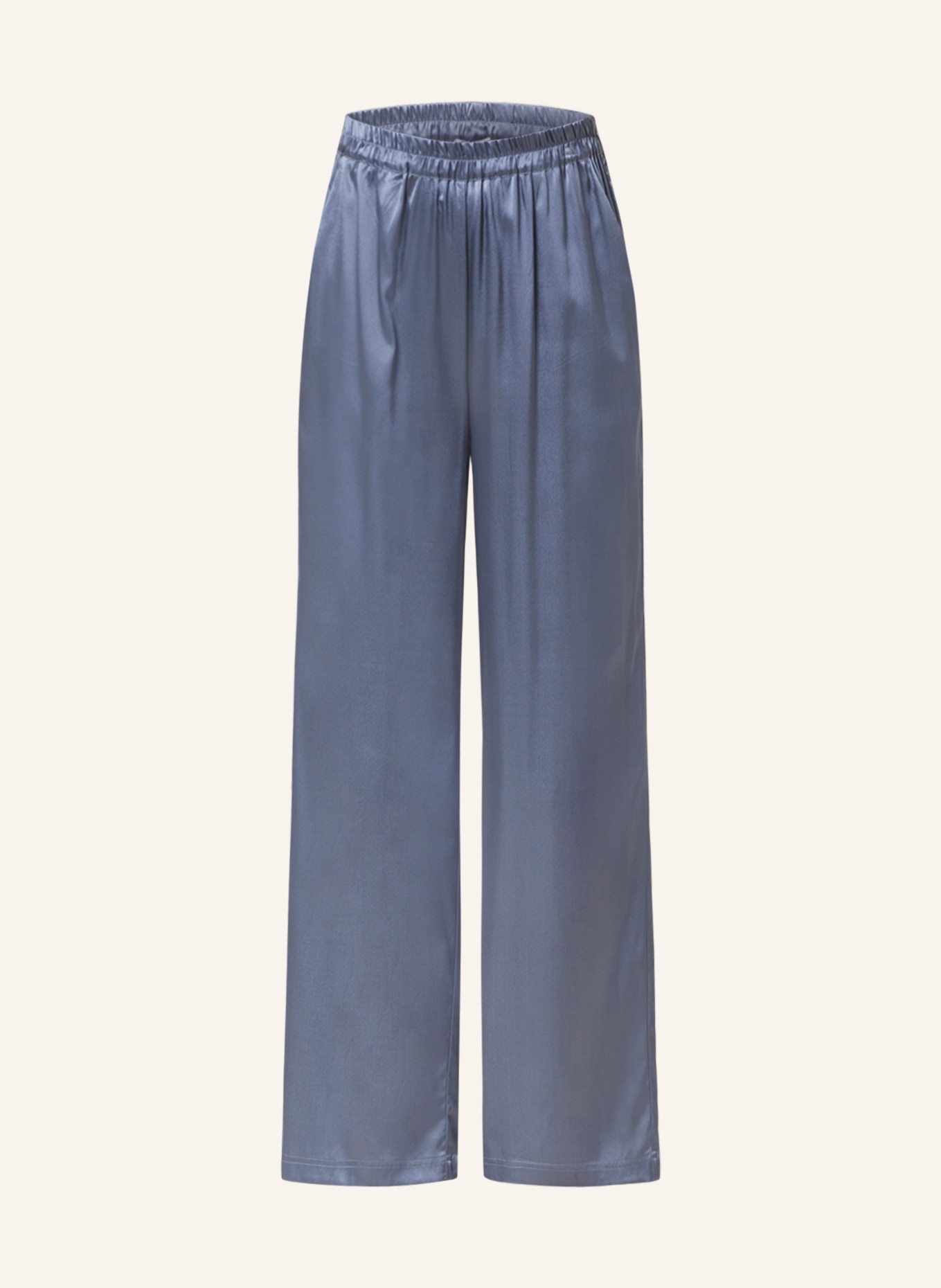 darling harbour Pajama pants made of silk, Color: LIGHT BLUE (Image 1)