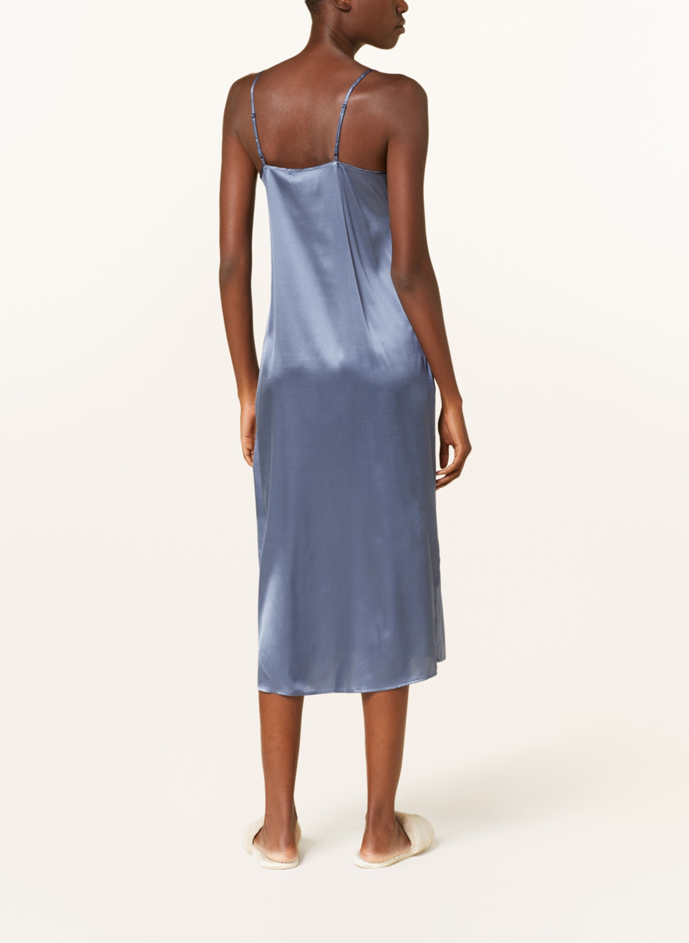 darling harbour Negligee made of silk, Color: LIGHT BLUE (Image 3)