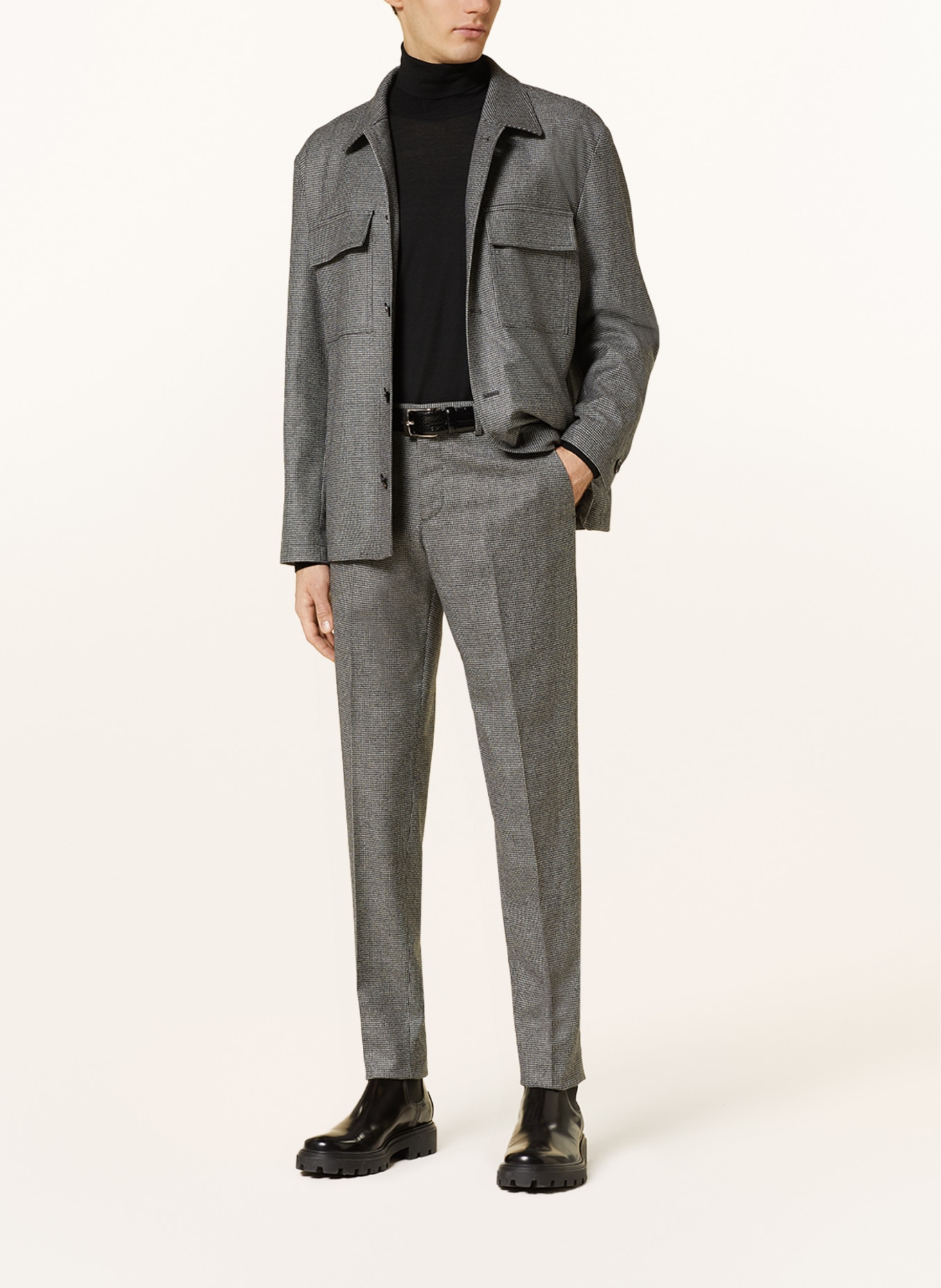LARDINI Suit trousers slim fit, Color: 920 ANTHRA (Image 2)