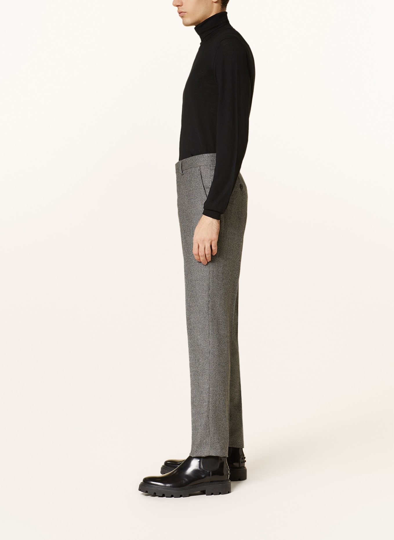 LARDINI Suit trousers slim fit, Color: 920 ANTHRA (Image 5)