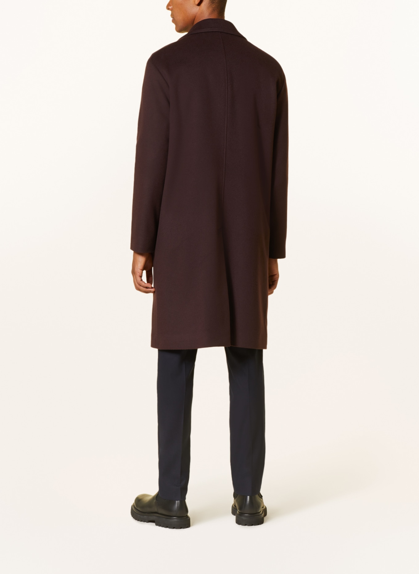 LARDINI Wool coat, Color: DARK RED (Image 3)