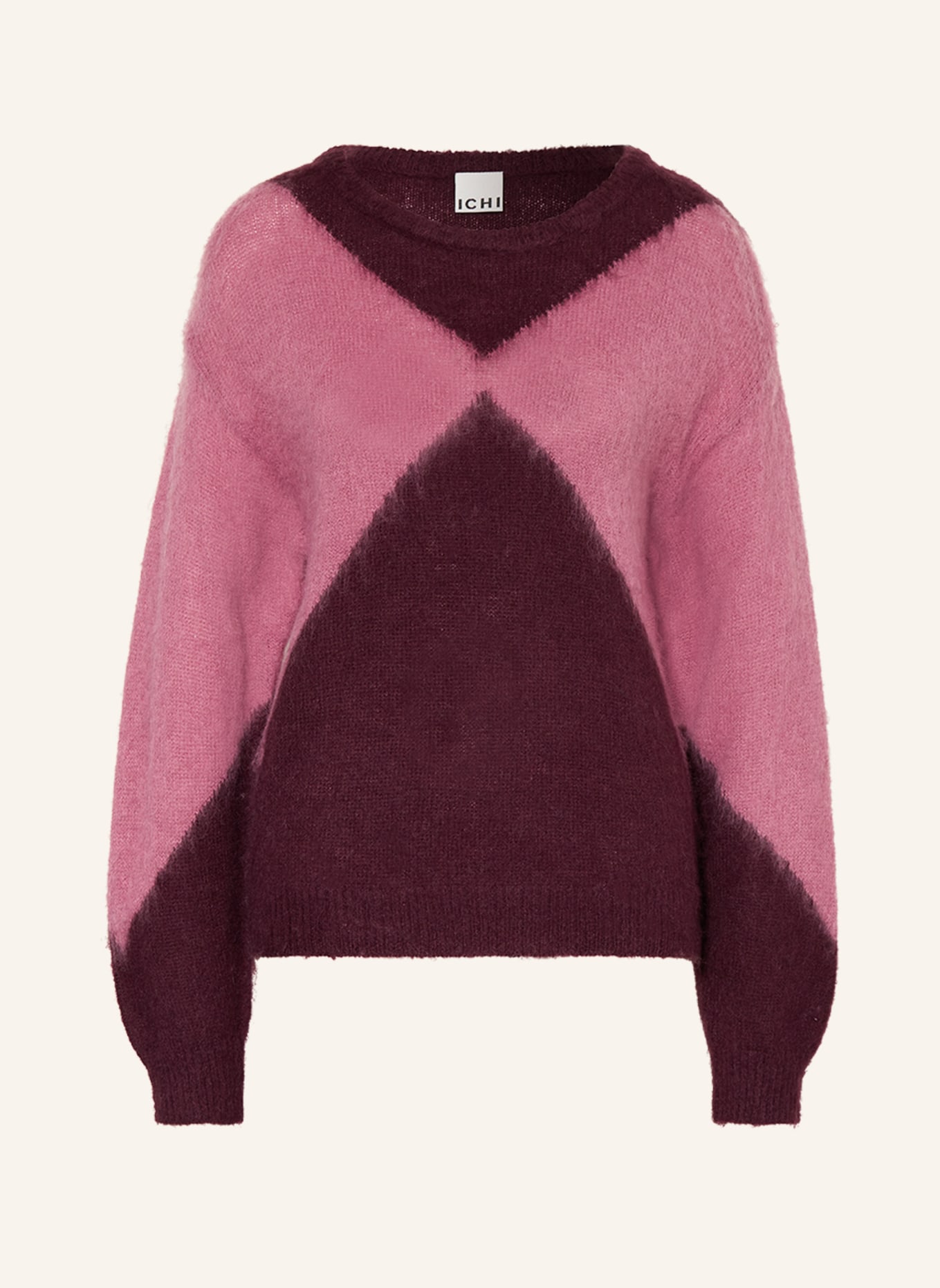 ICHI Sweater IHBLOSSIE, Color: DUSKY PINK/ FUCHSIA (Image 1)