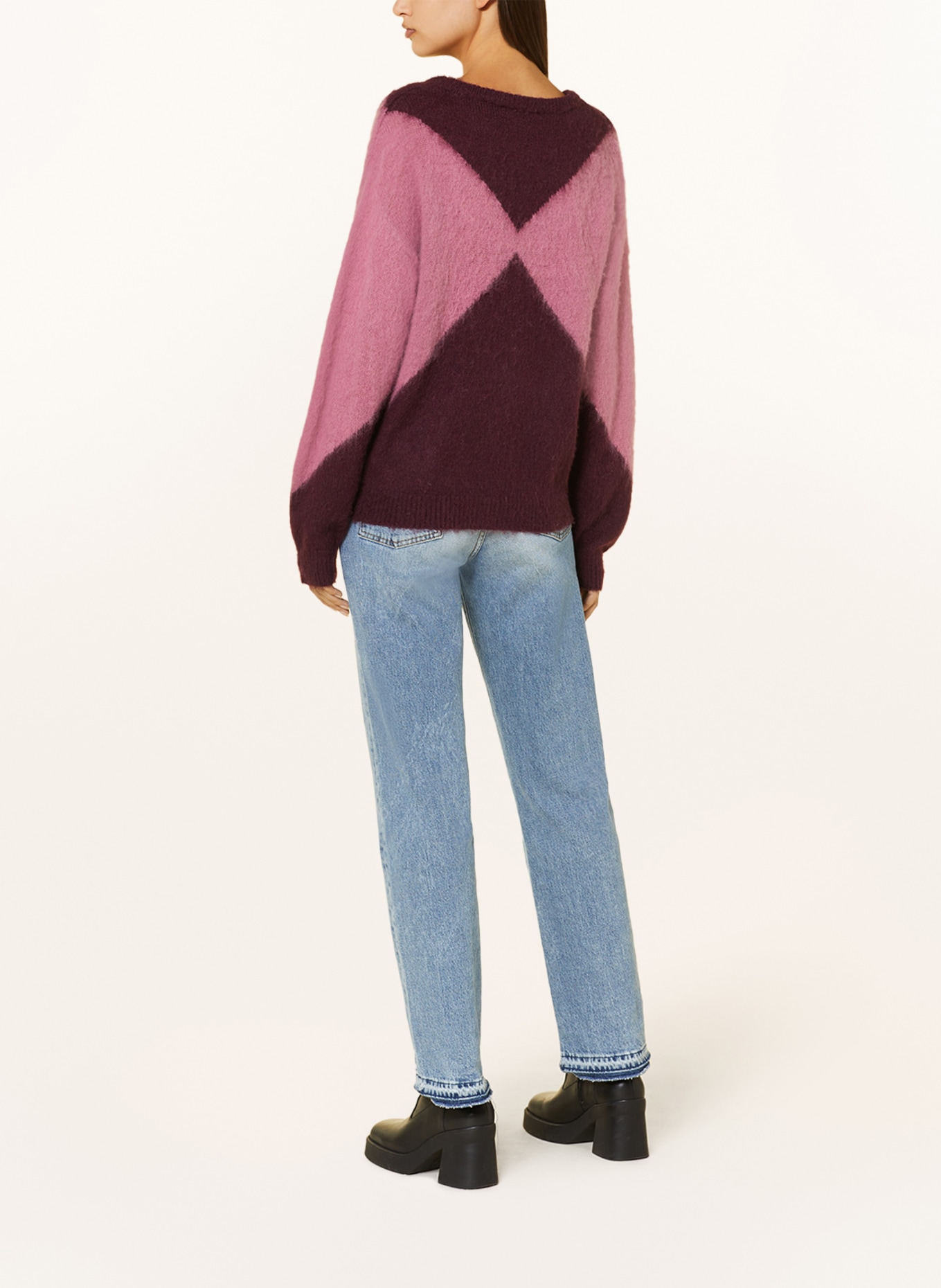 ICHI Sweater IHBLOSSIE, Color: DUSKY PINK/ FUCHSIA (Image 3)