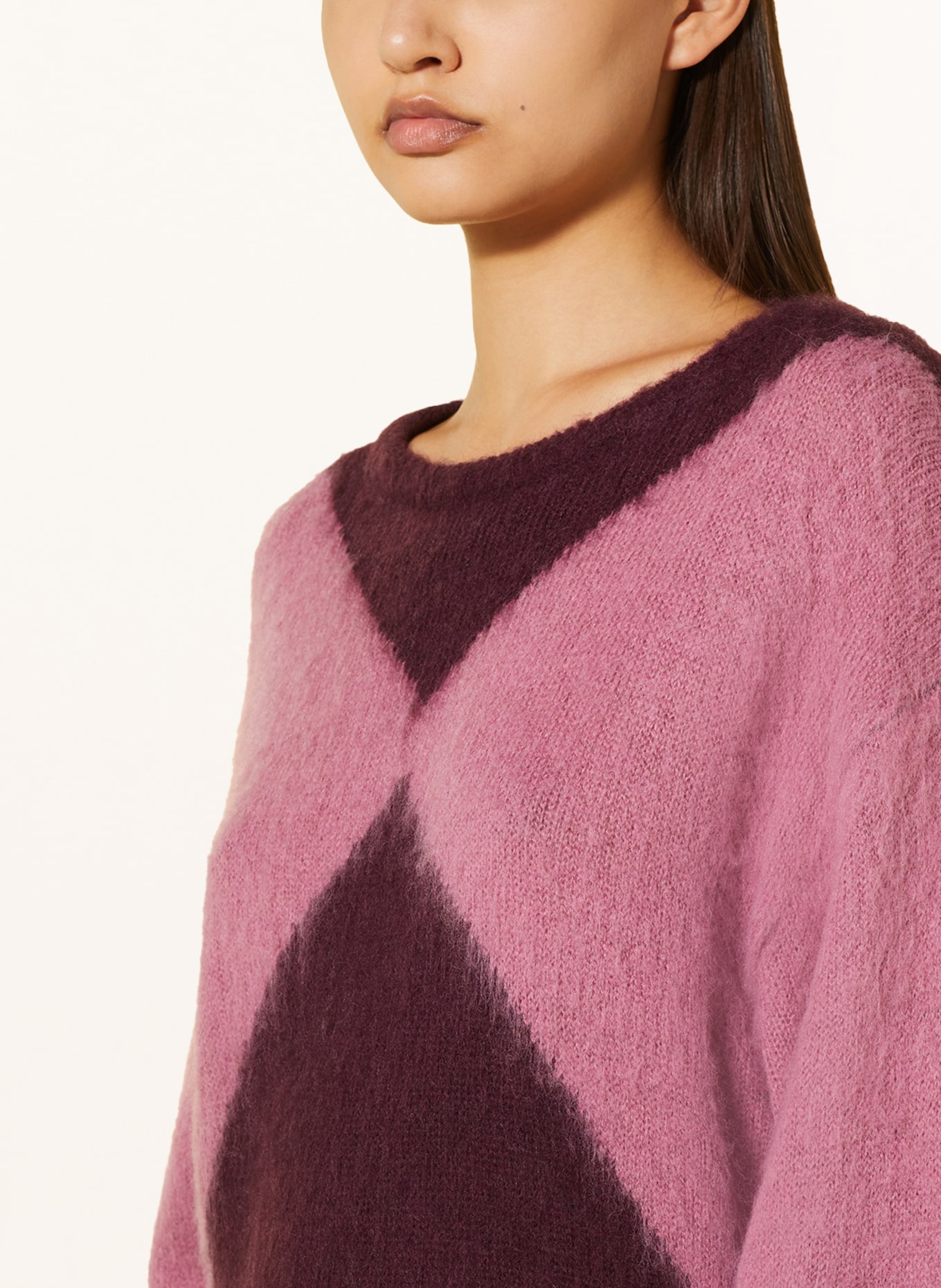 ICHI Sweater IHBLOSSIE, Color: DUSKY PINK/ FUCHSIA (Image 4)