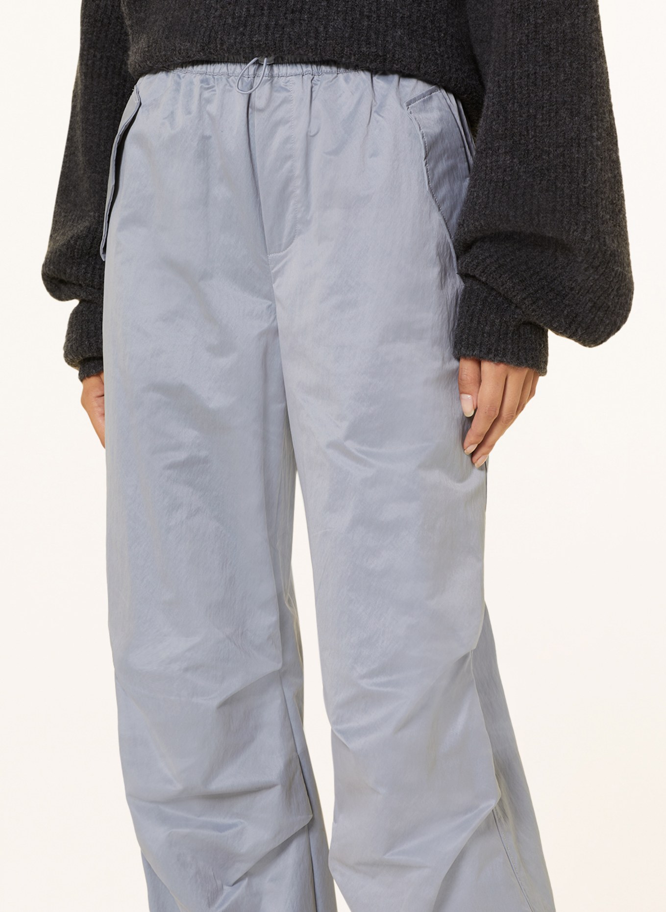 ICHI Trousers IHISADORA, Color: GRAY (Image 5)