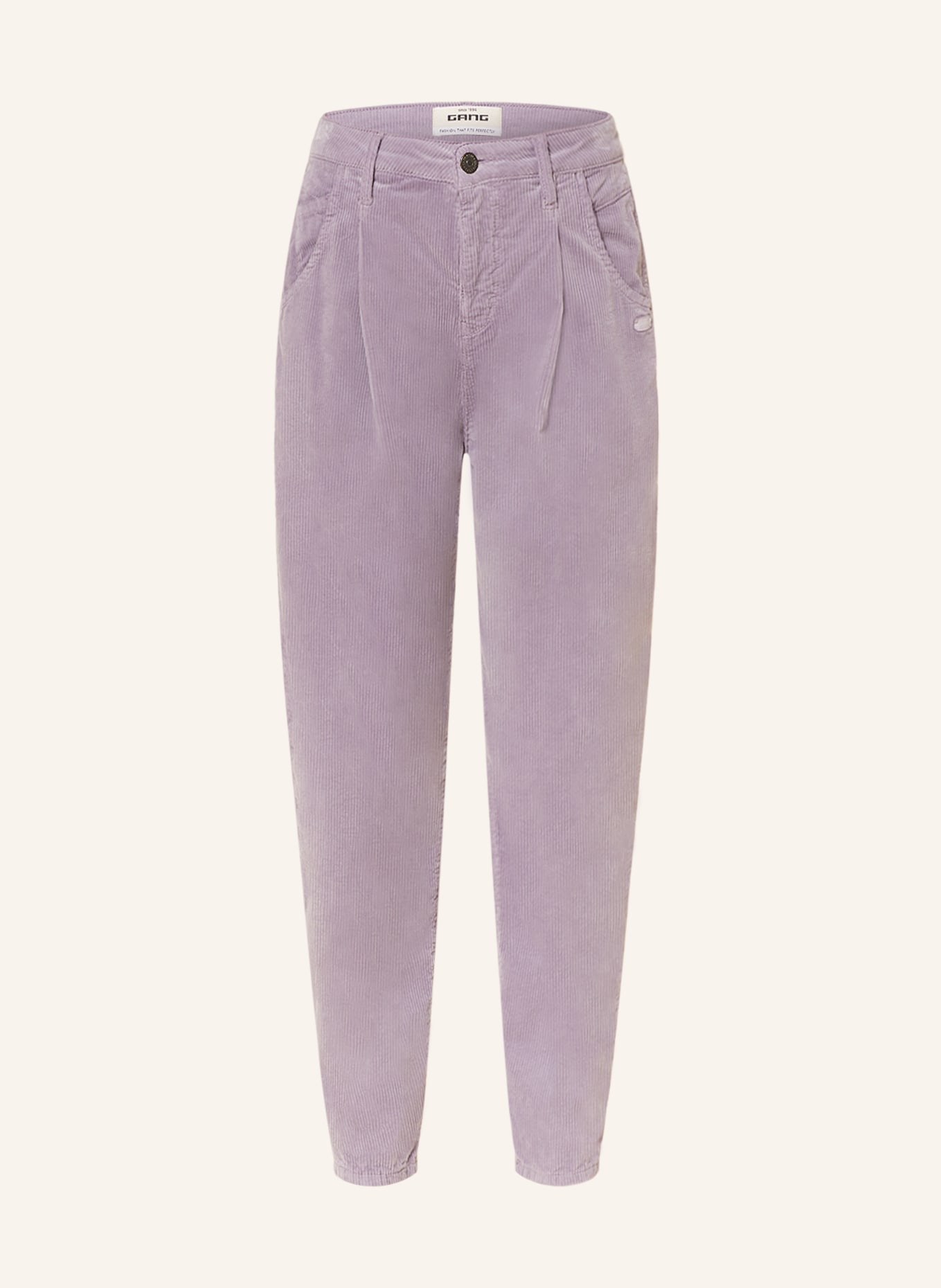 GANG 7/8 trousers SILVIA in corduroy, Color: LIGHT PURPLE (Image 1)
