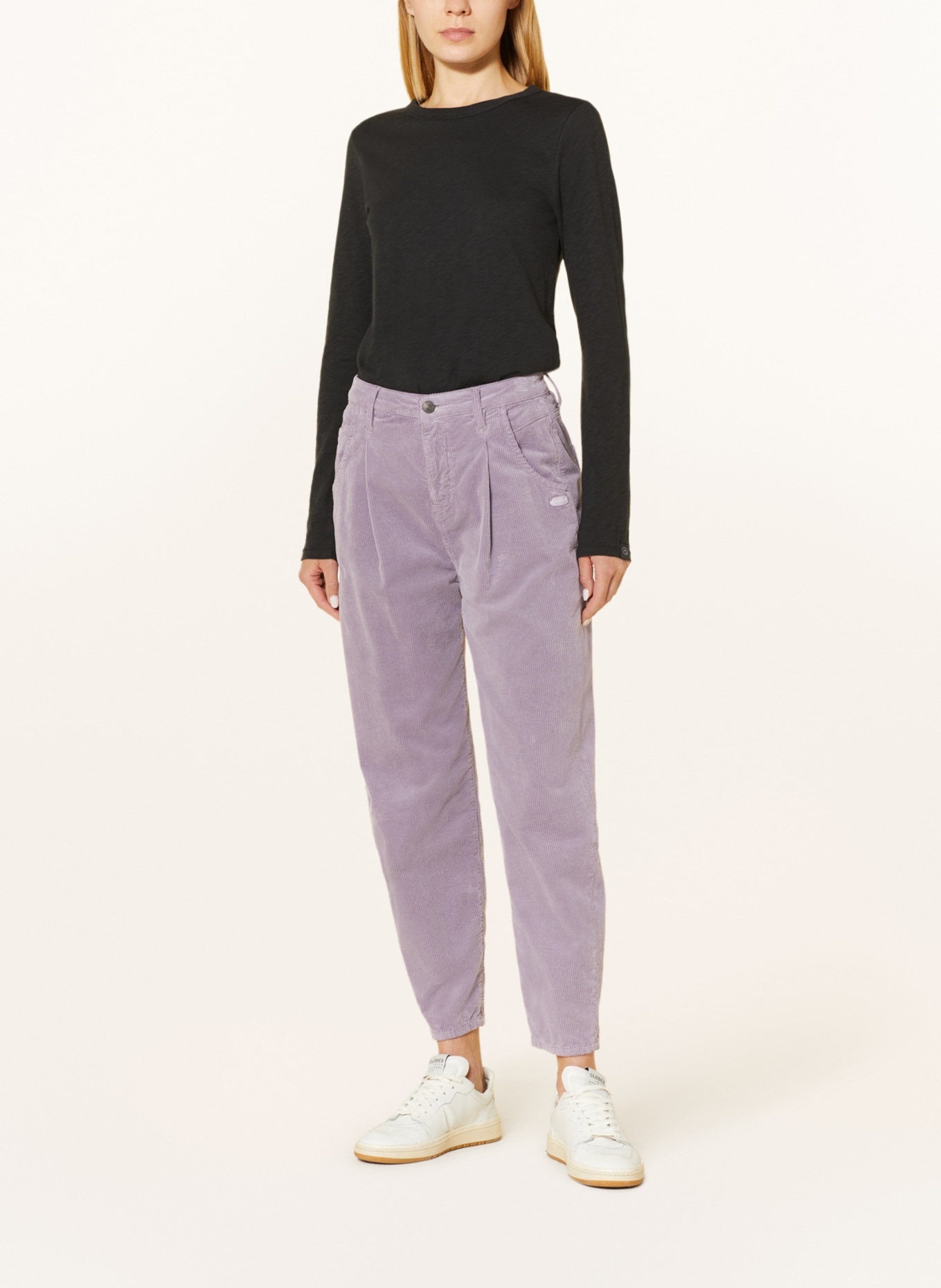 GANG 7/8 trousers SILVIA in corduroy, Color: LIGHT PURPLE (Image 2)
