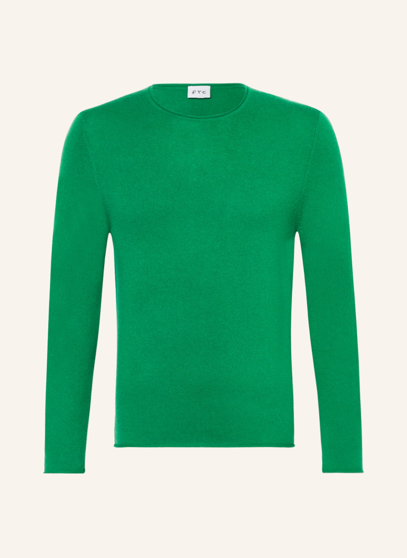 FTC CASHMERE Sweater with cashmere, Color: GREEN (Image 1)
