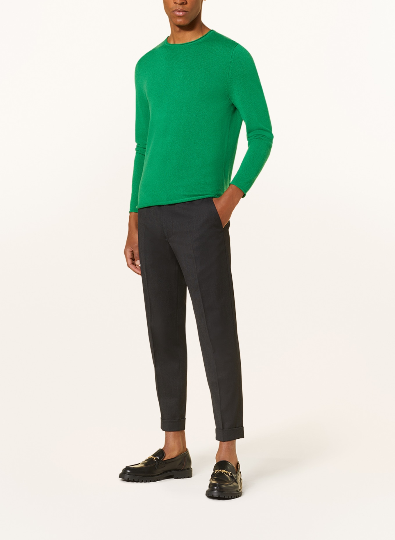 FTC CASHMERE Sweater with cashmere, Color: GREEN (Image 2)