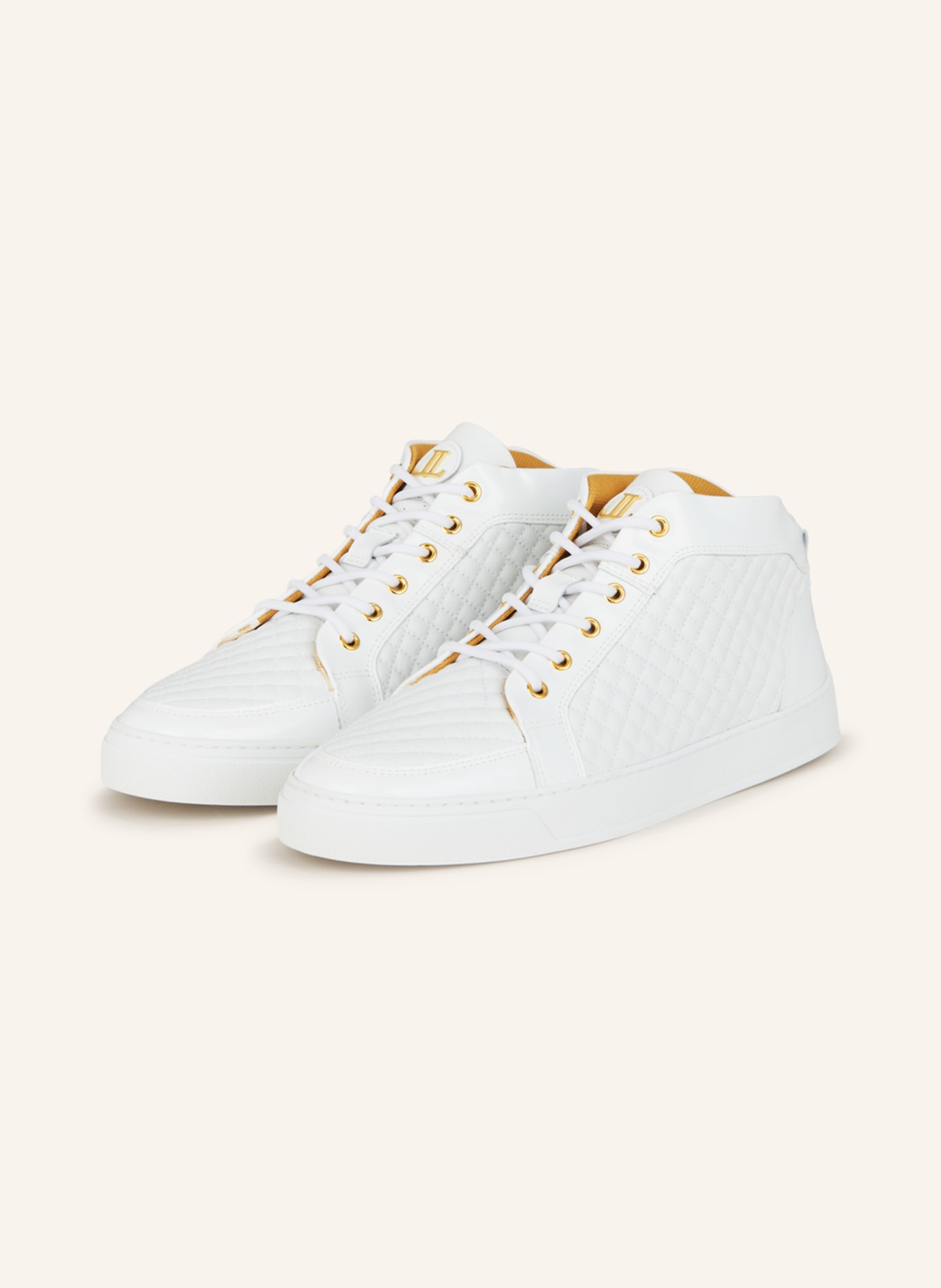 LEANDRO LOPES Sneakers EZIO MID TOP, Color: WHITE (Image 1)