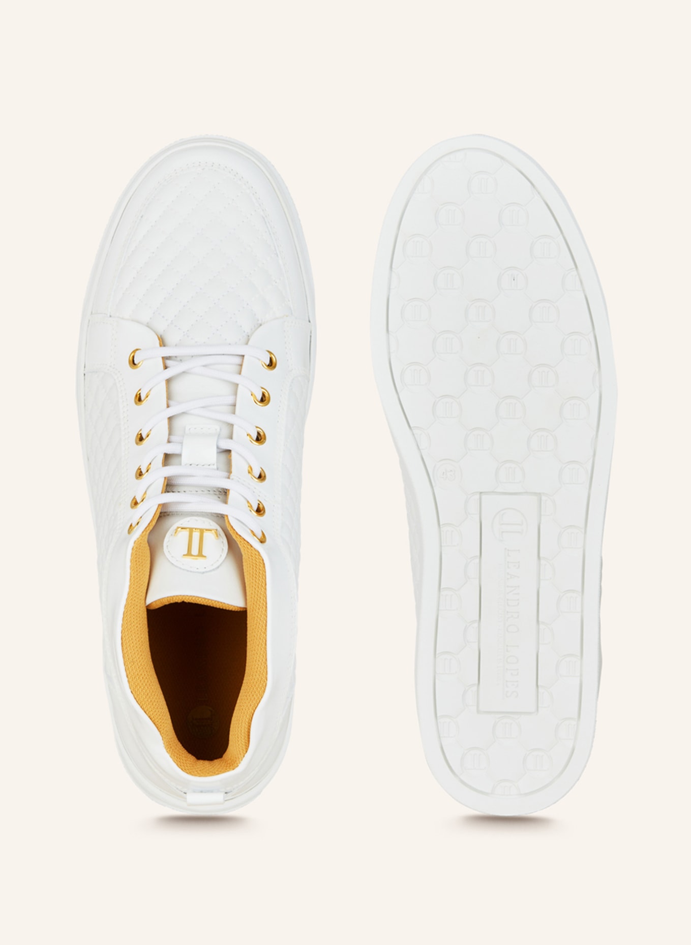 LEANDRO LOPES Sneakers EZIO MID TOP, Color: WHITE (Image 5)