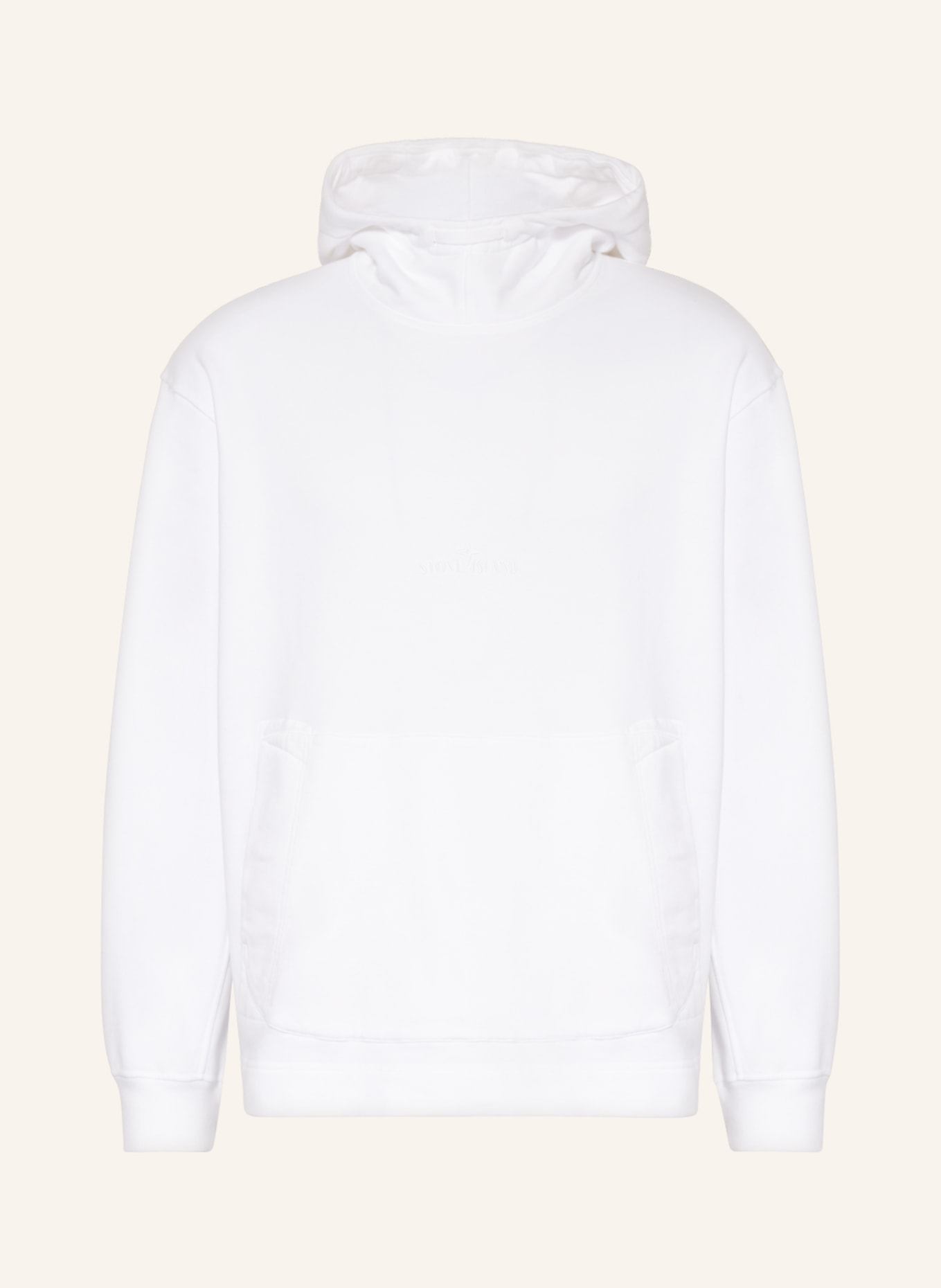 STONE ISLAND Oversized hoodie, Color: WHITE (Image 1)