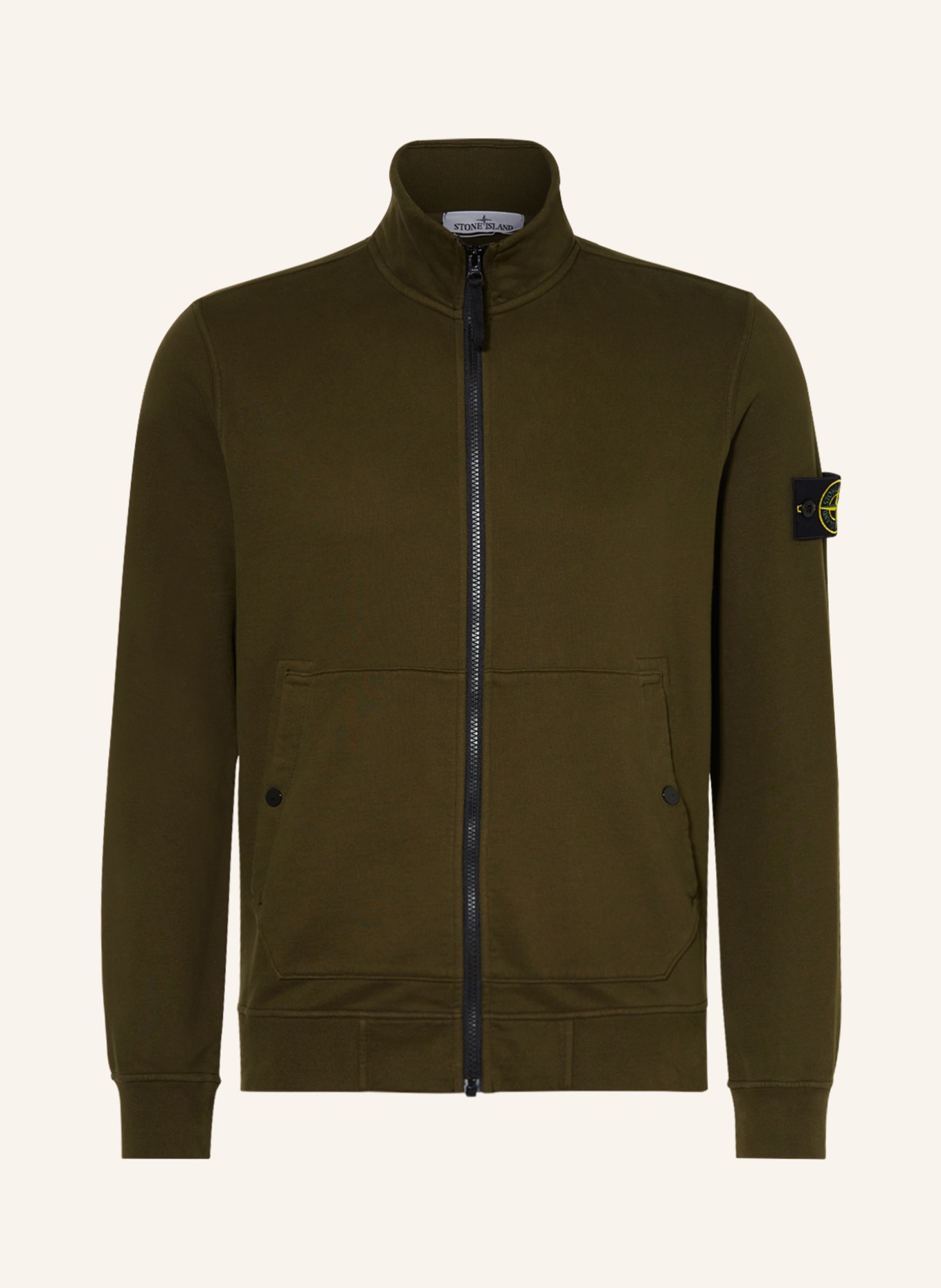STONE ISLAND Sweat jacket, Color: OLIVE (Image 1)