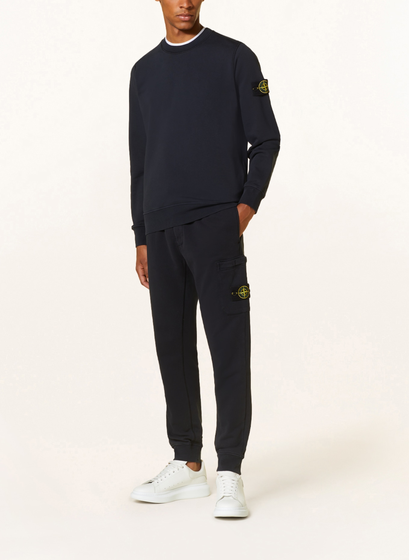 STONE ISLAND Pants in jogger style: DARK BLUE