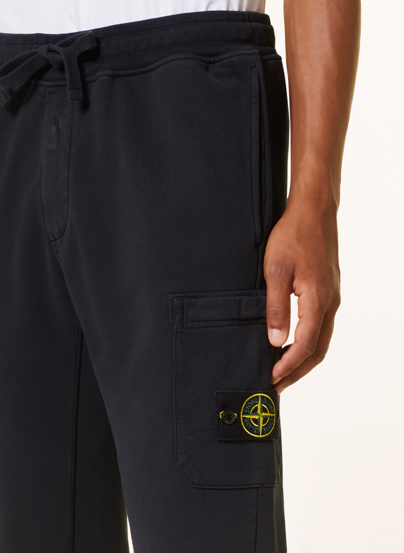 STONE ISLAND Pants in jogger style: DARK BLUE