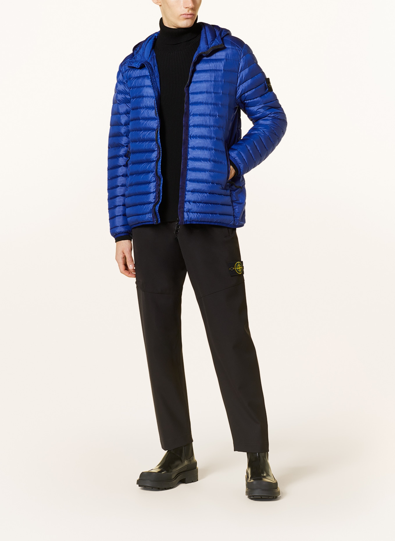 STONE ISLAND Lightweight down jacket, Color: BLUE (Image 2)