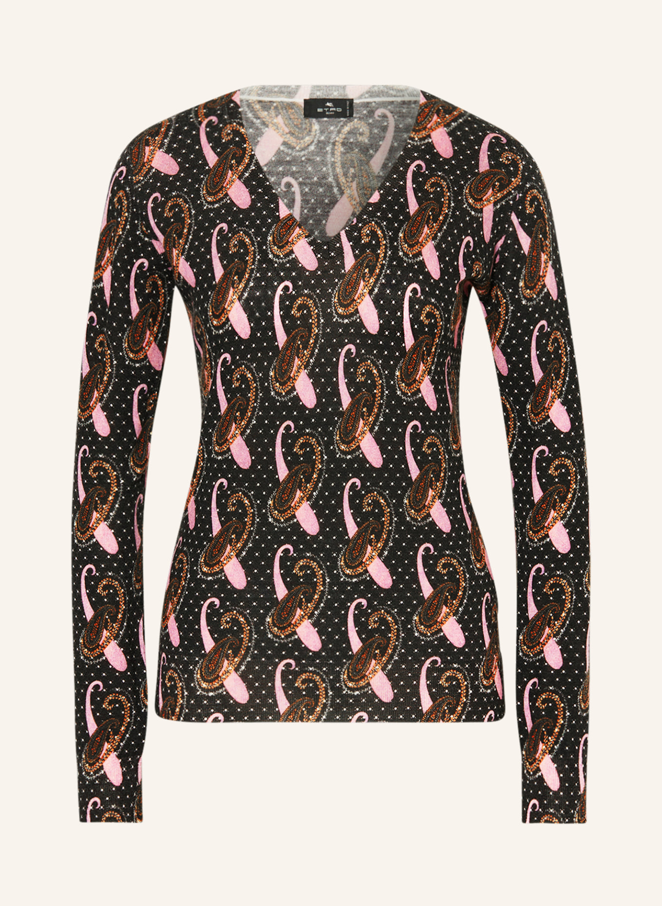 ETRO Sweater, Color: BLACK/ ORANGE/ PINK (Image 1)