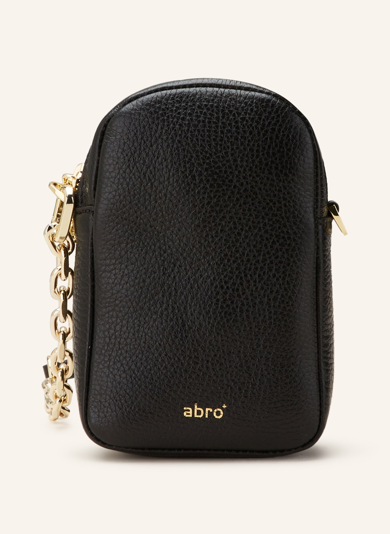 abro Smartphone neck bag KIRA, Color: BLACK/ GOLD (Image 1)