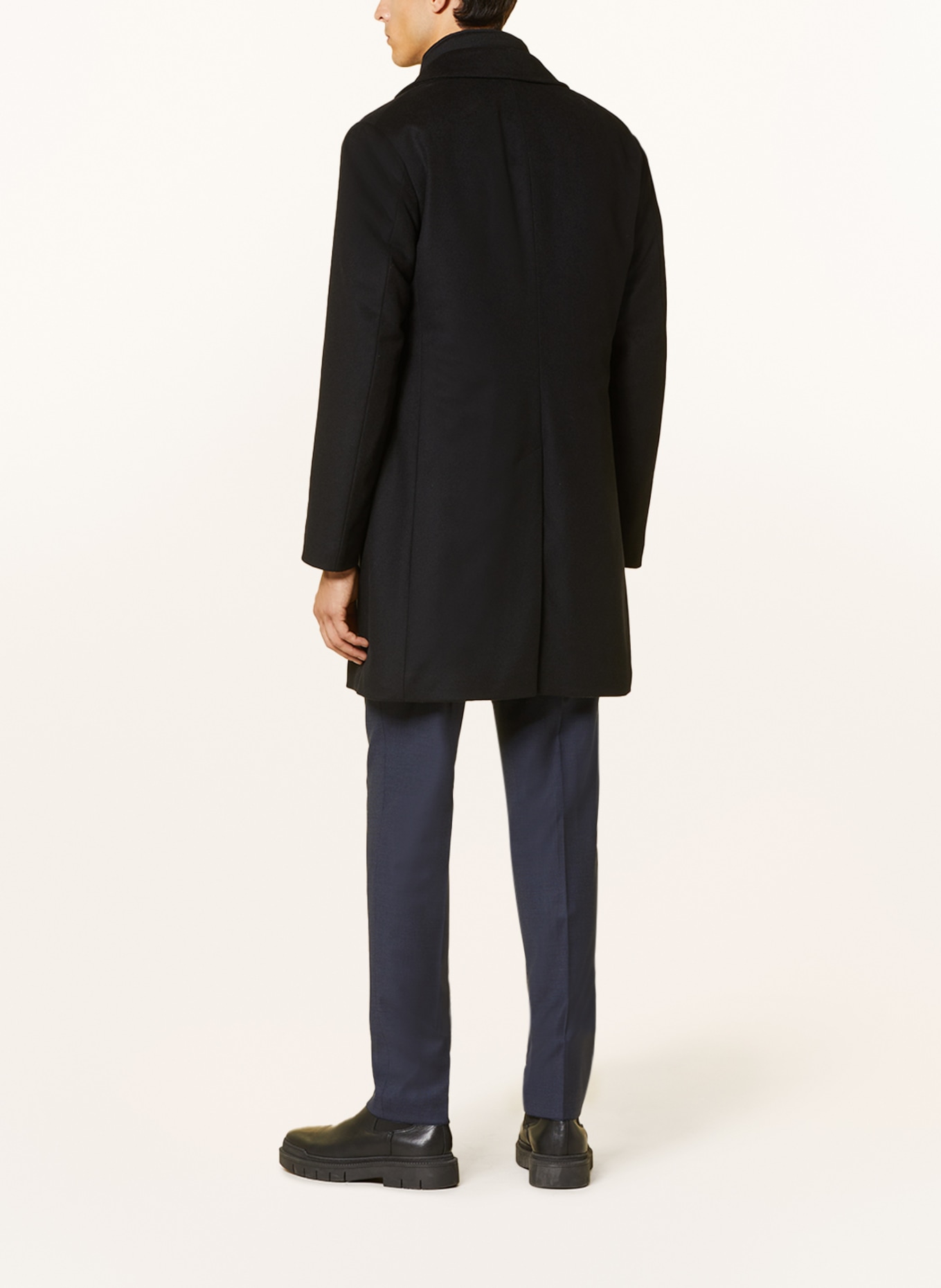 JOOP! Wool coat MORRIS with detachable trim, Color: BLACK (Image 3)