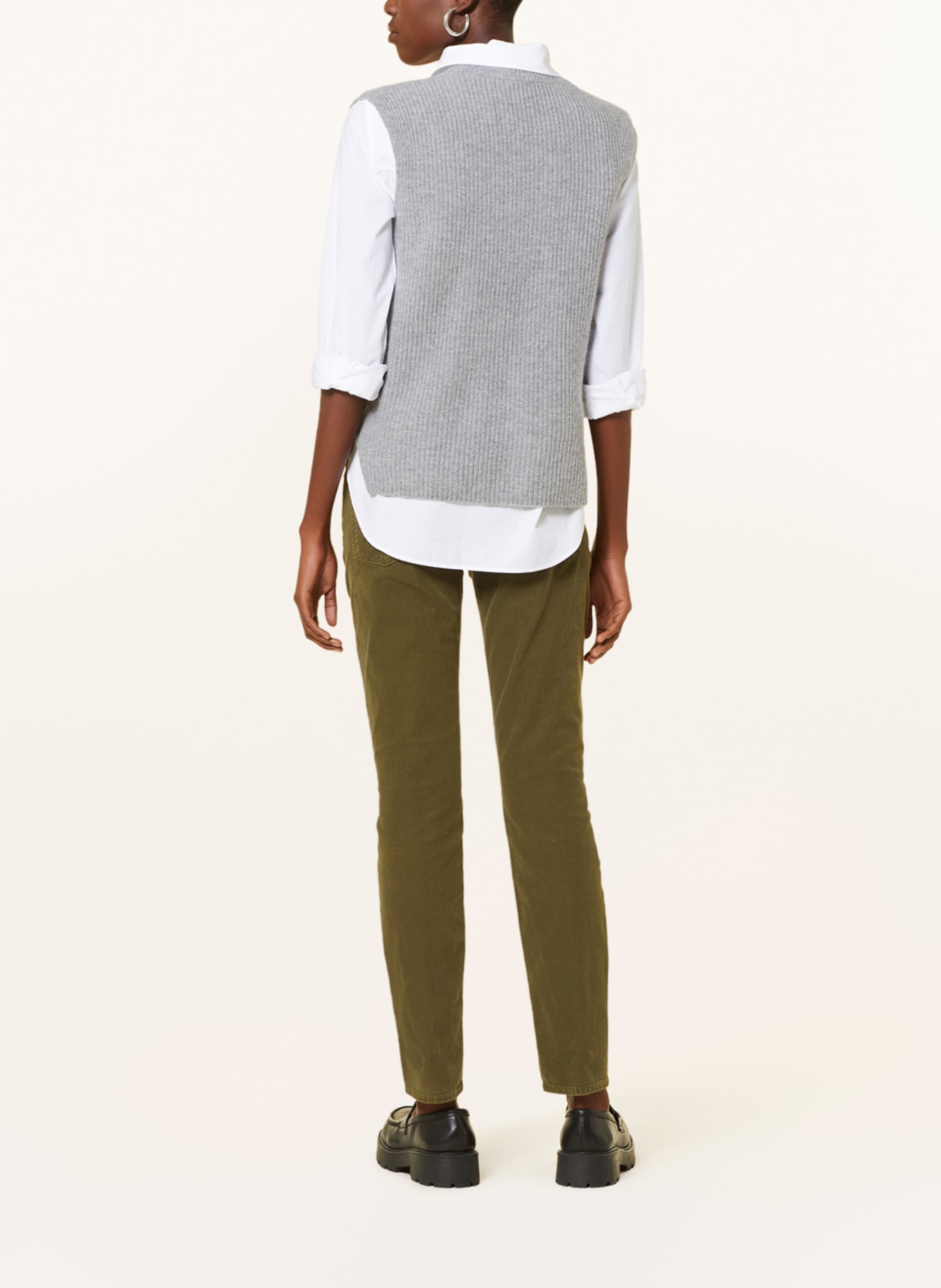7 for all mankind Corduroy trousers ROXANNE, Color: DARK GREEN (Image 3)