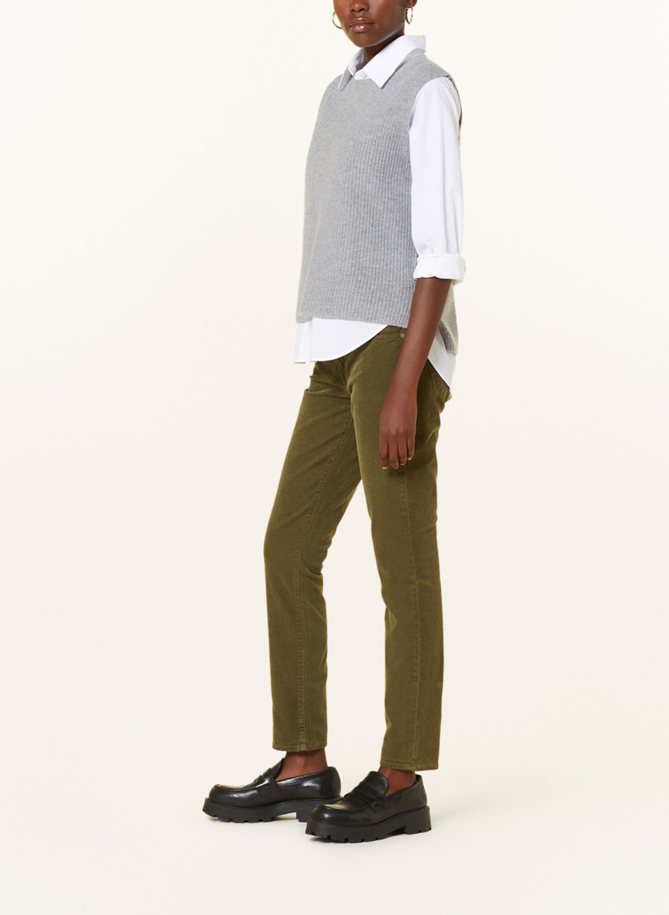 7 for all mankind Corduroy trousers ROXANNE, Color: DARK GREEN (Image 4)