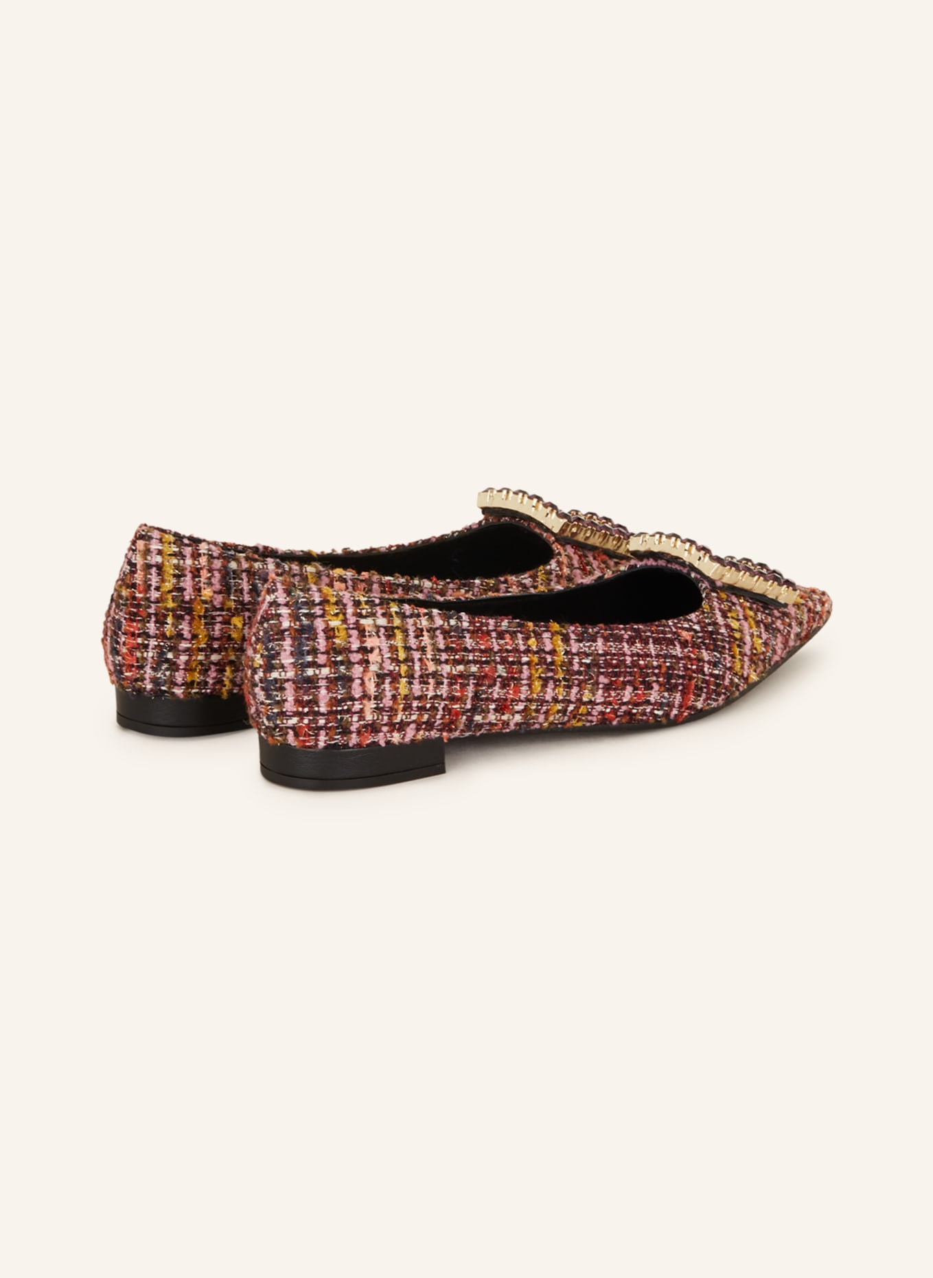 FESTA Ballet flats AMAIA with decorative gems, Color: PINK/ DARK YELLOW/ RED (Image 2)