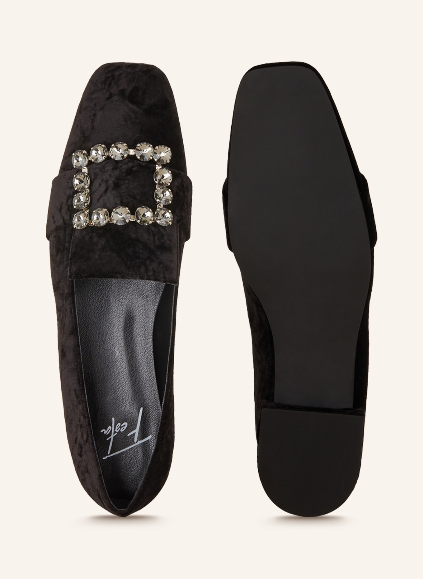 FESTA Loafers FELISA with decorative gems, Color: BLACK (Image 5)