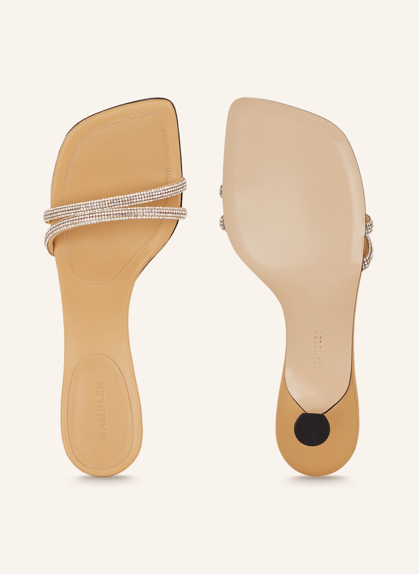 WANDLER Mules JULIO, Color: WHITE GOLD (Image 5)