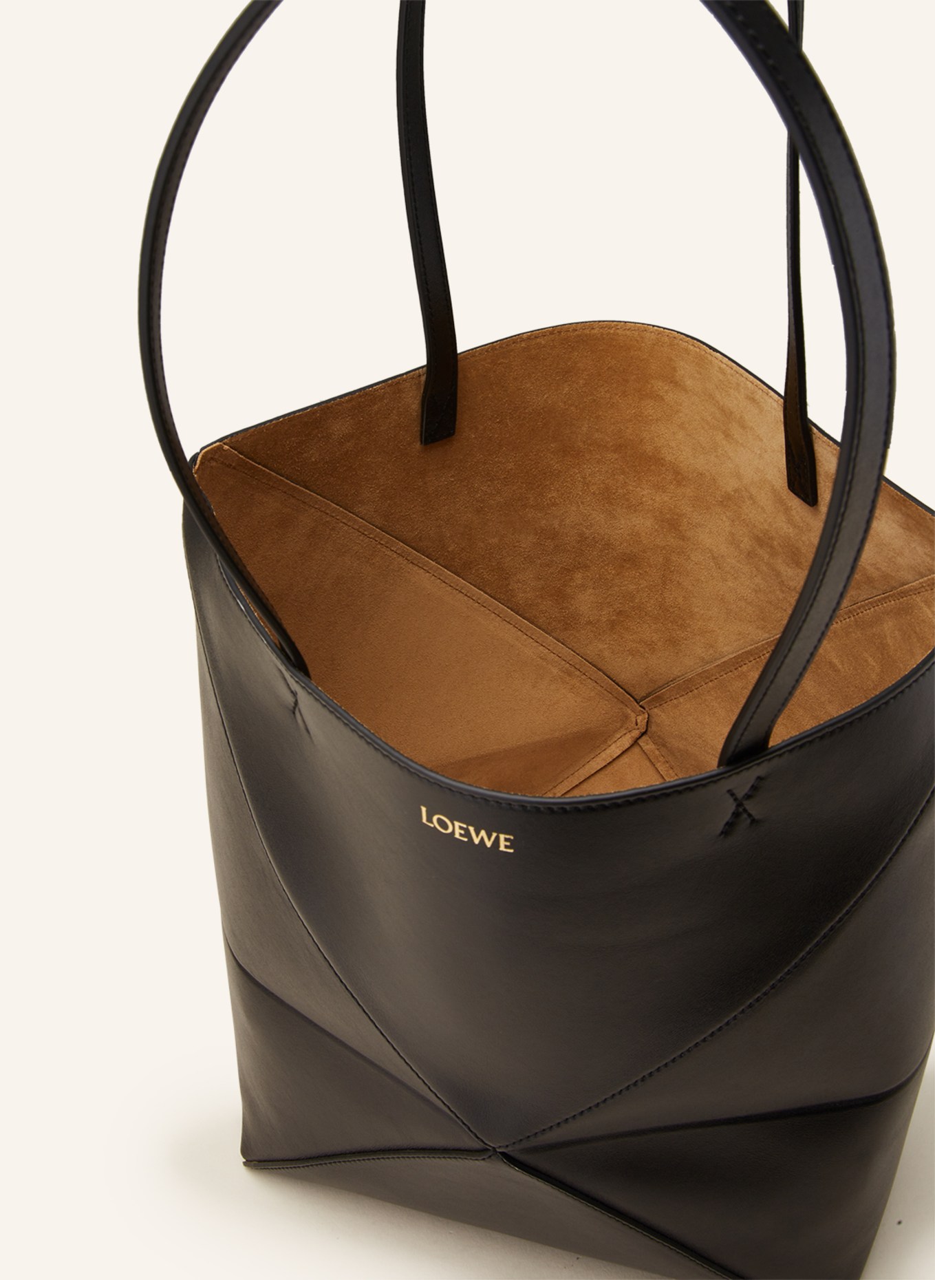 LOEWE Torba shopper PUZZLE FOLD, Kolor: CZARNY (Obrazek 3)