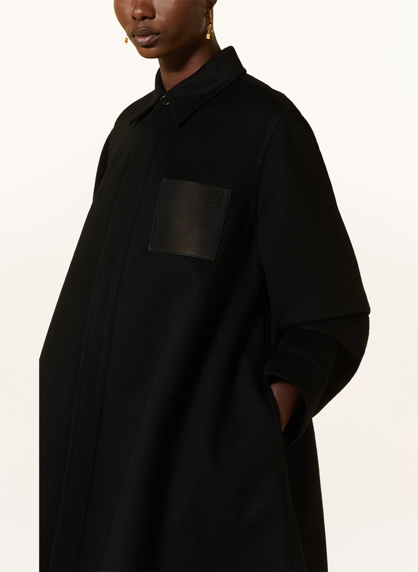 LOEWE Wool coat, Color: BLACK (Image 5)