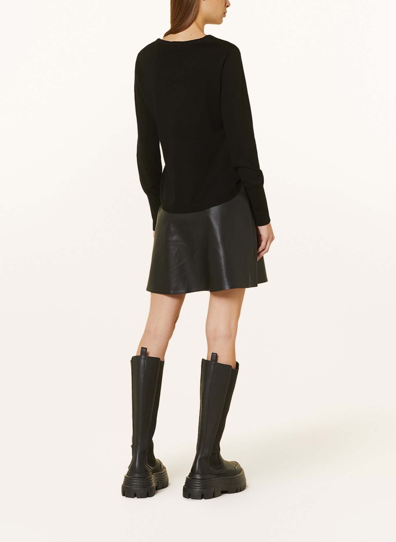 MRS & HUGS Sweater made of merino wool, Color: BLACK (Image 3)