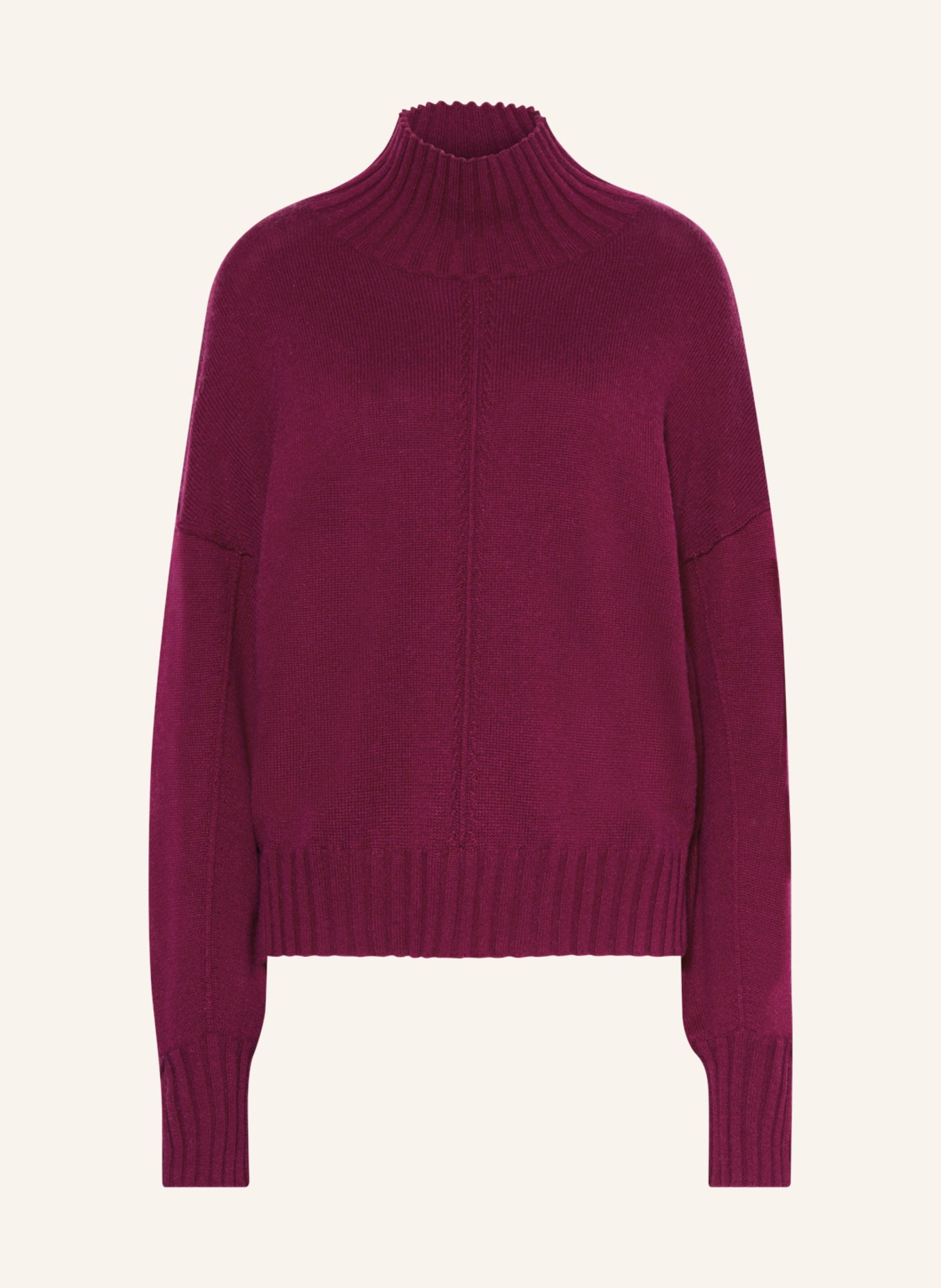 MRS & HUGS Sweater with cashmere, Color: DARK RED (Image 1)