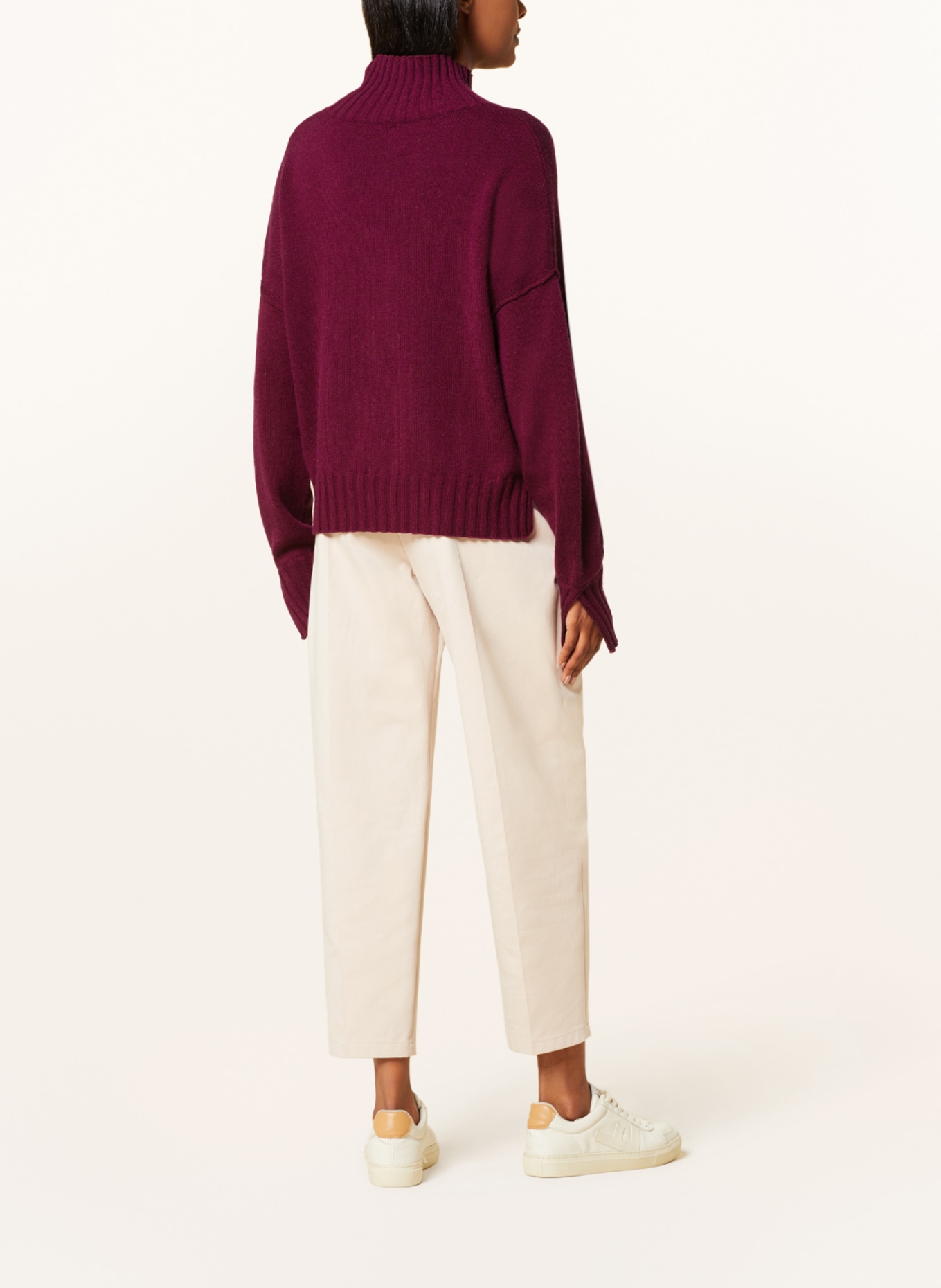 MRS & HUGS Pullover mit Cashmere, Farbe: DUNKELROT (Bild 3)