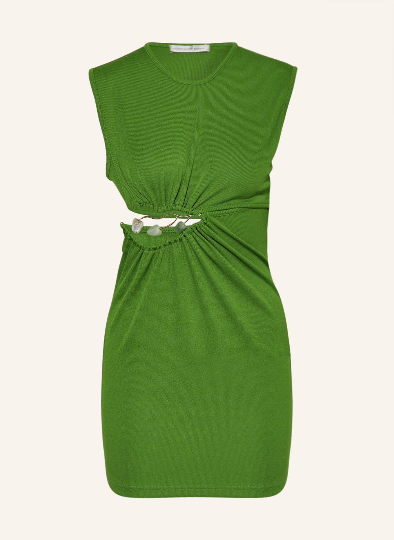 CHRISTOPHER ESBER Dress with cut-out and decorative gems, Color: GREEN (Image 1)