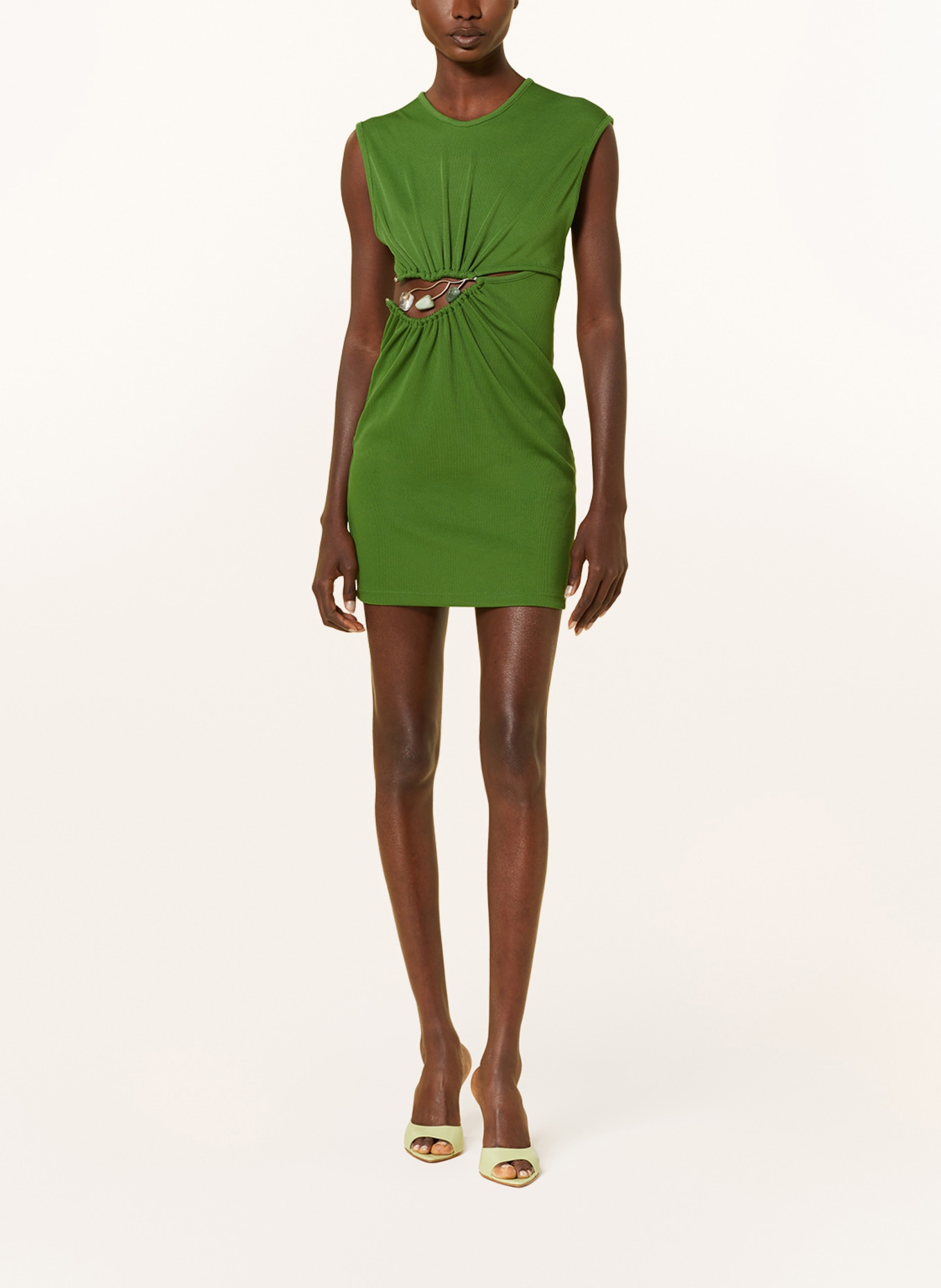 CHRISTOPHER ESBER Dress with cut-out and decorative gems, Color: GREEN (Image 2)