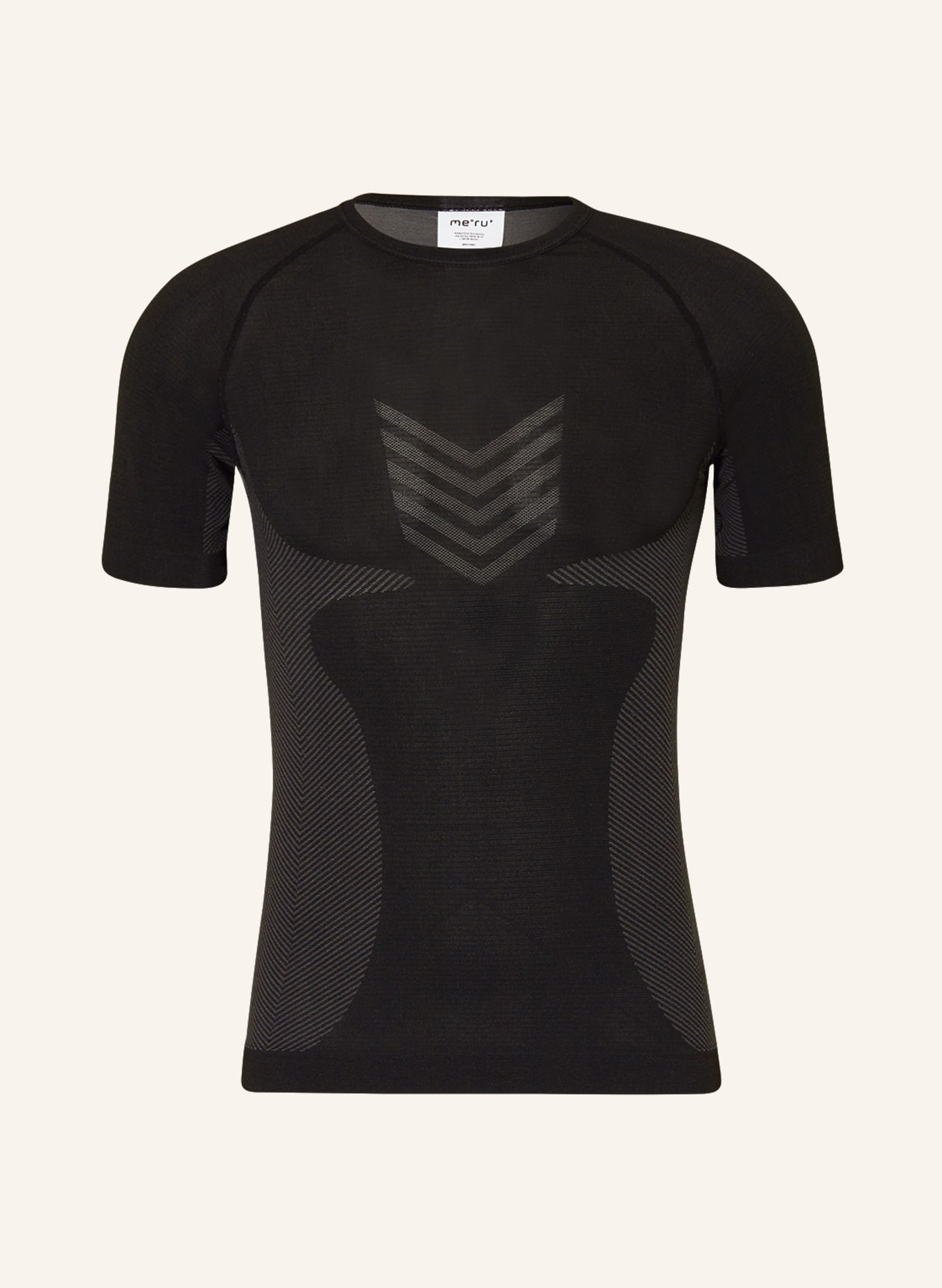 me°ru' Functional underwear shirt ANVIK, Color: BLACK/ GRAY (Image 1)
