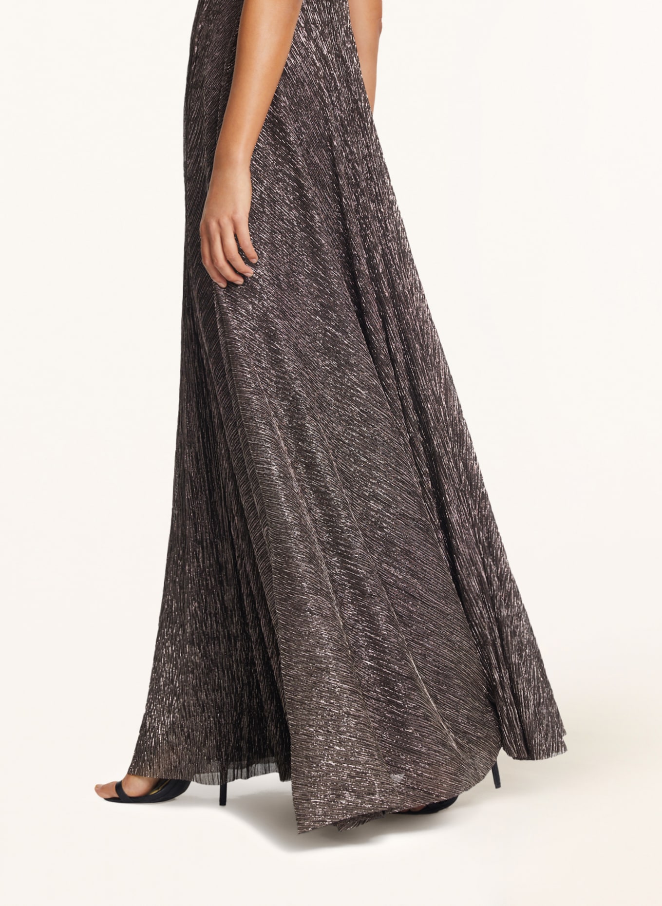 Vera Mont Evening dress with glitter thread, Color: DUSKY PINK/ BLACK (Image 5)