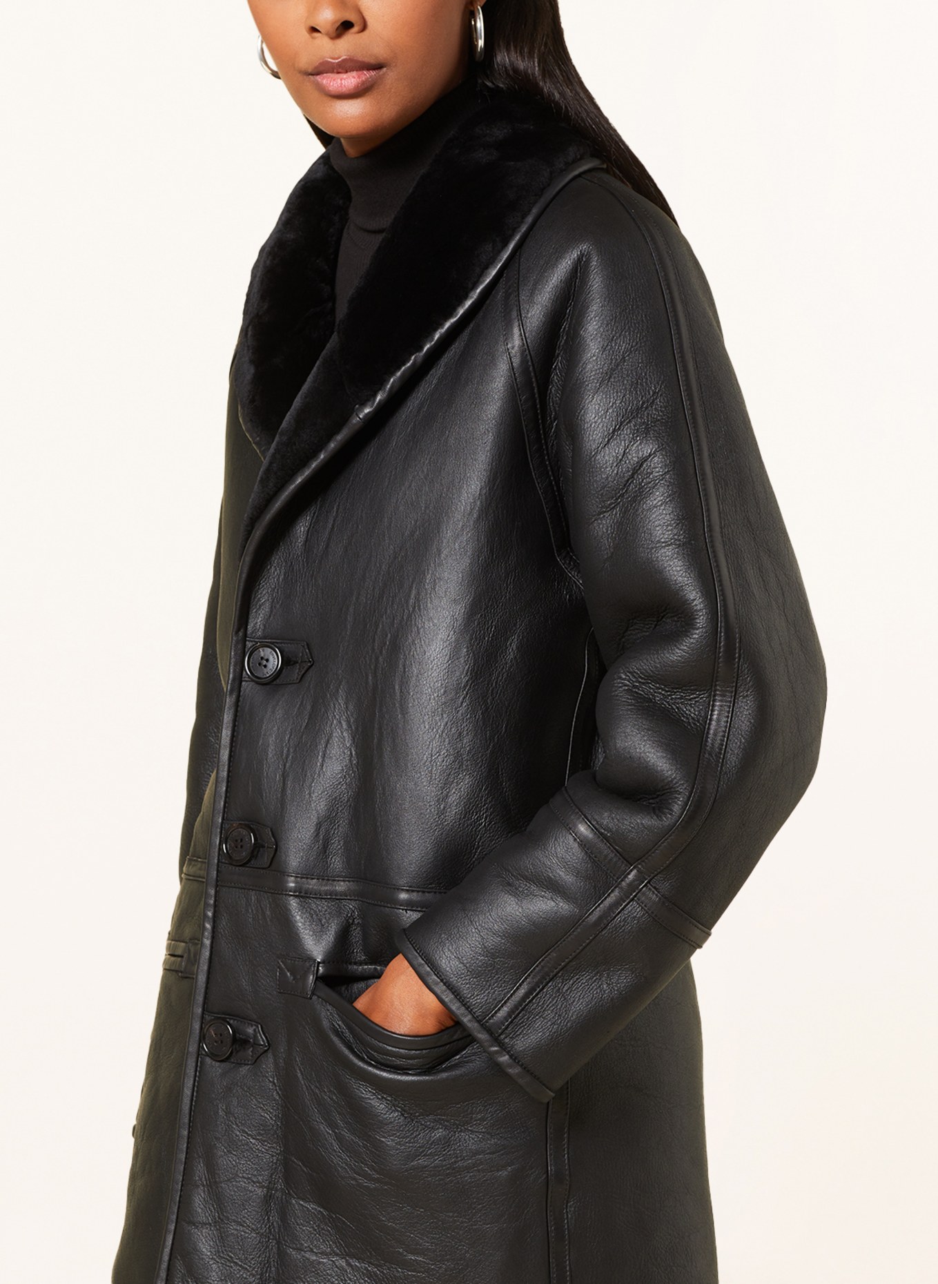 ENVELOPE 1976 Jacket HANNA reversible, Color: BLACK (Image 5)